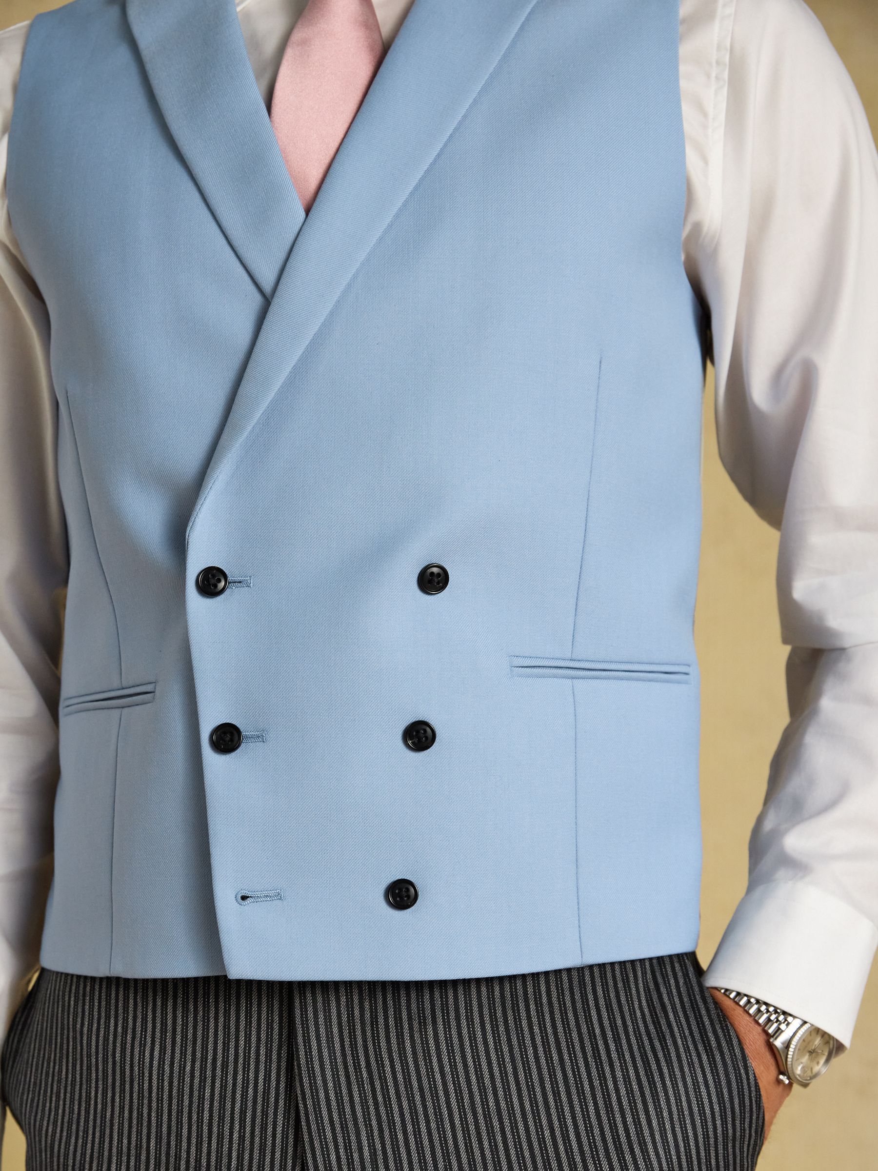 Blue Morning Suit Waistcoat - Image 3 of 7