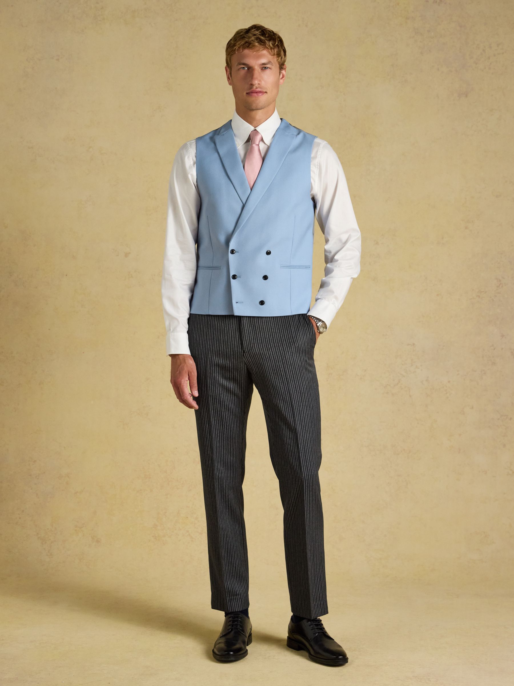 Blue Morning Suit Waistcoat - Image 4 of 7