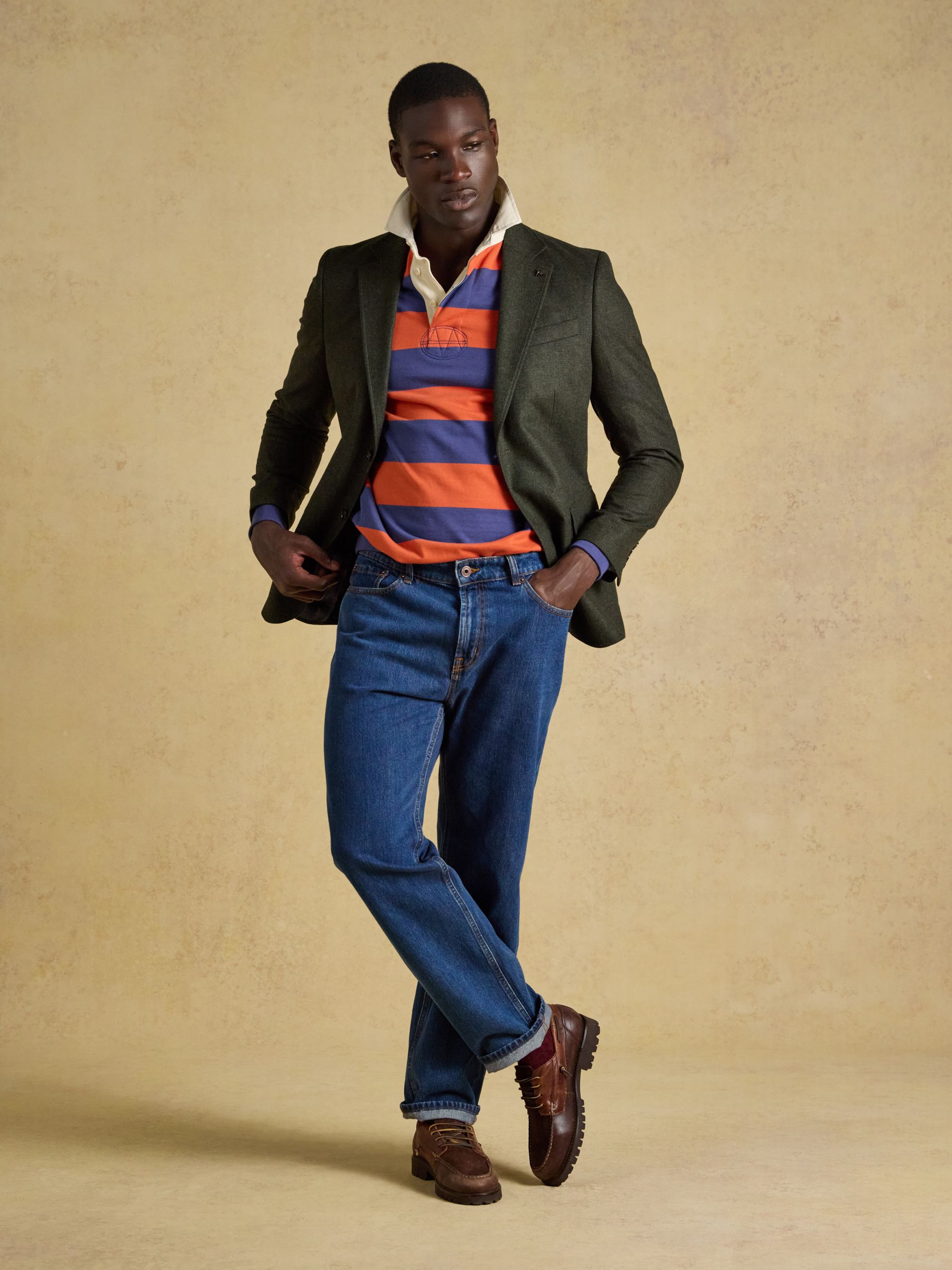 Green Slim Fit Texture Suit Jacket - Image 8 of 11