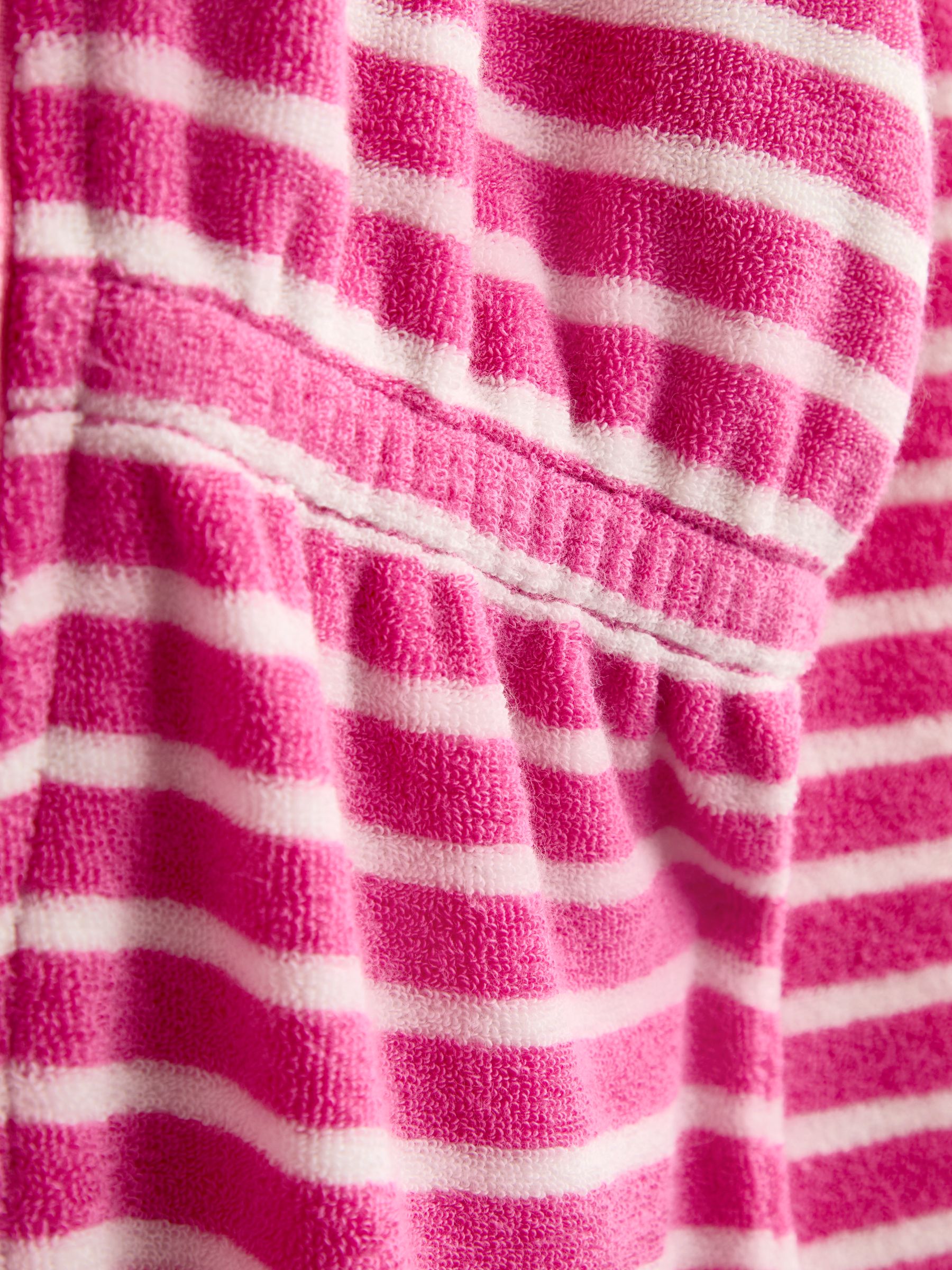Pink Finestripe Zip-Up Towelling Dress - Image 4 of 4