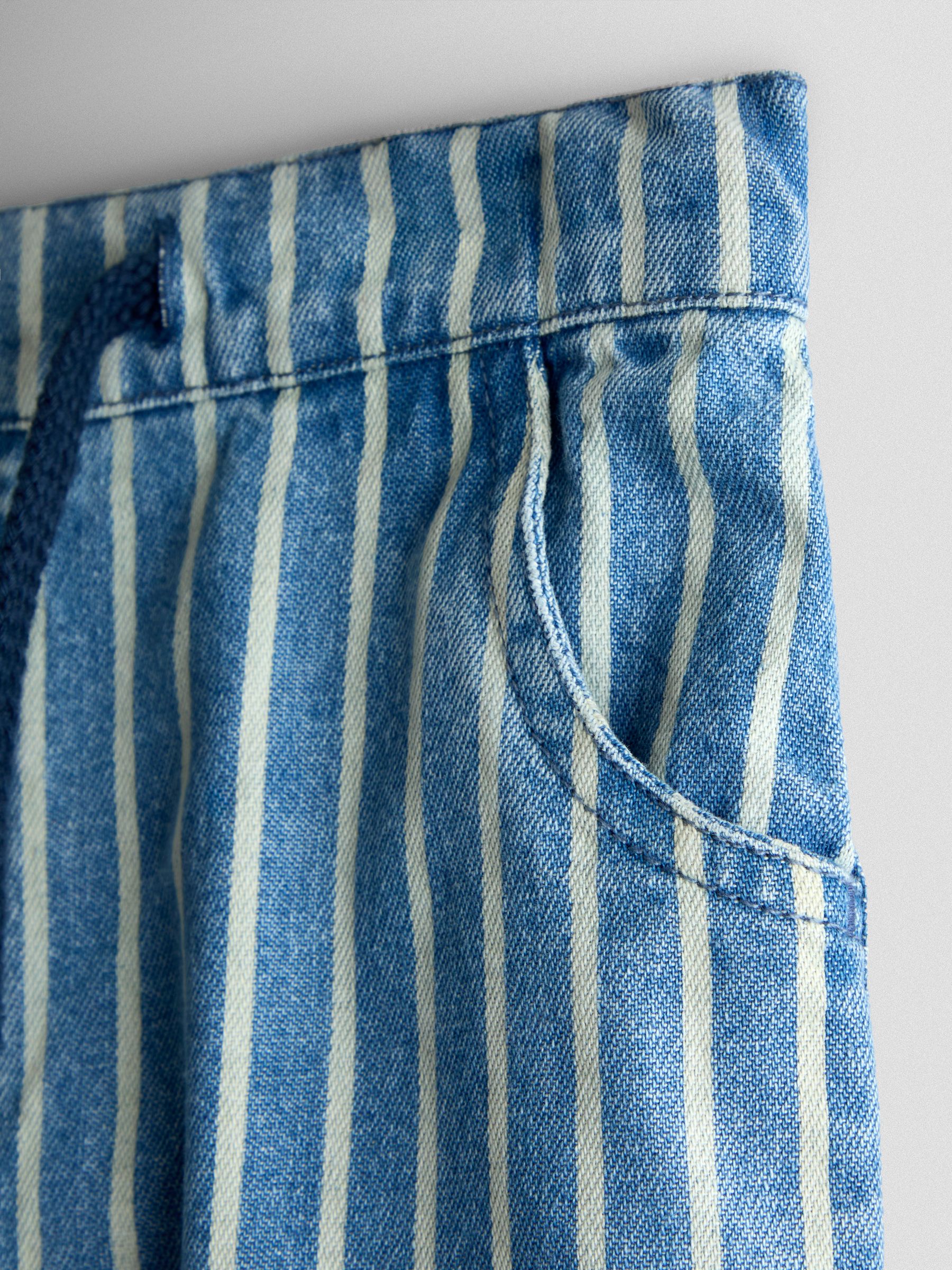 Light Wash Striped Denim Jeans - Image 3 of 4