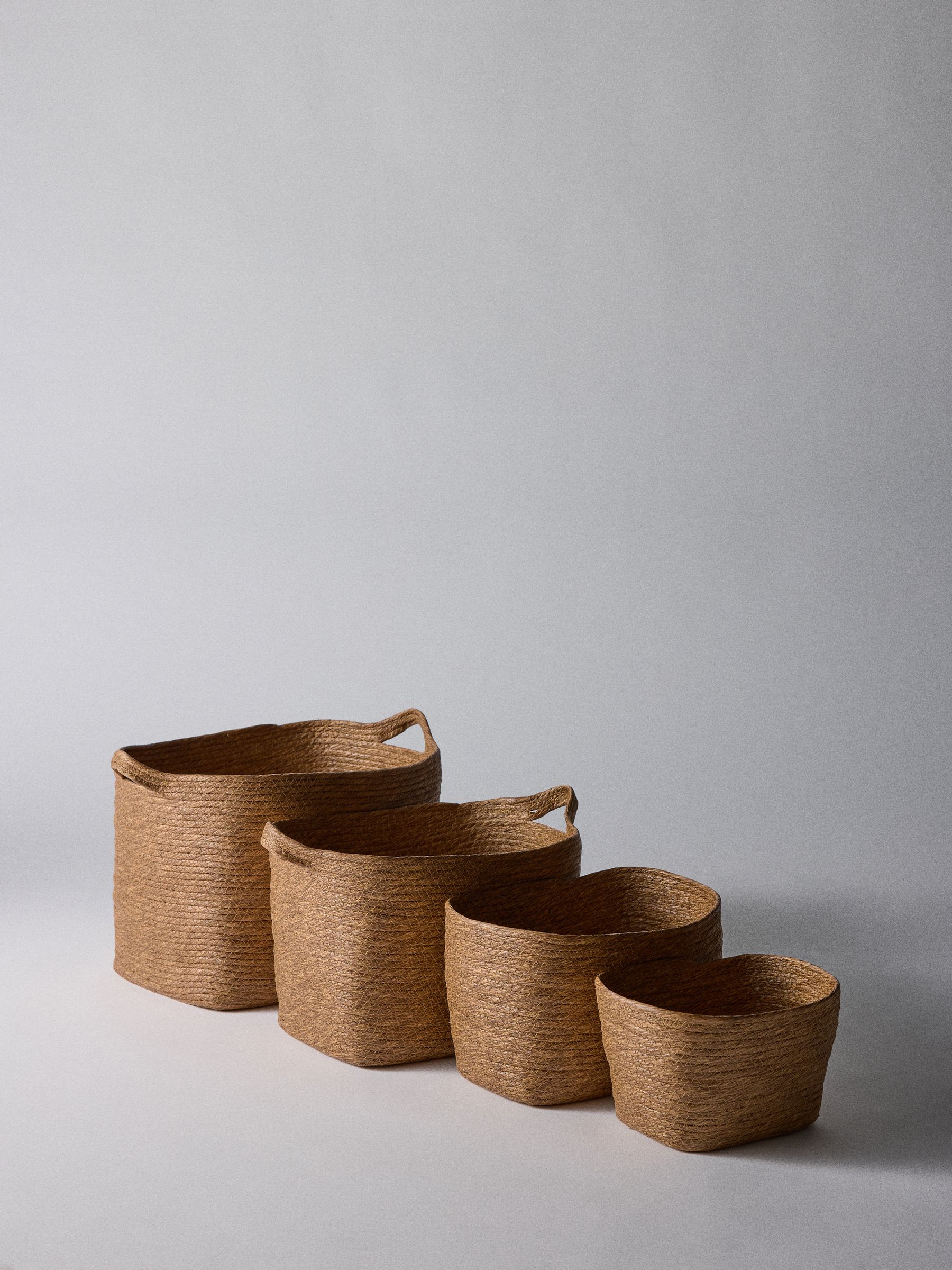 The Set 4 Pack Natural Rectangular Baskets - Image 1 of 6
