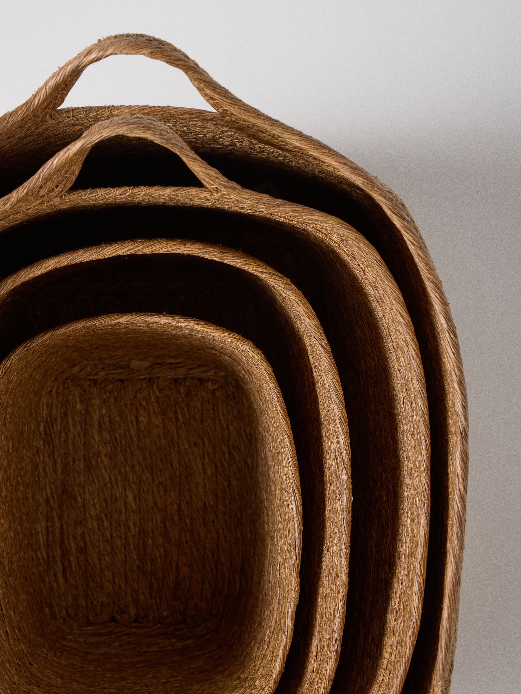 The Set 4 Pack Natural Rectangular Baskets - Image 4 of 6