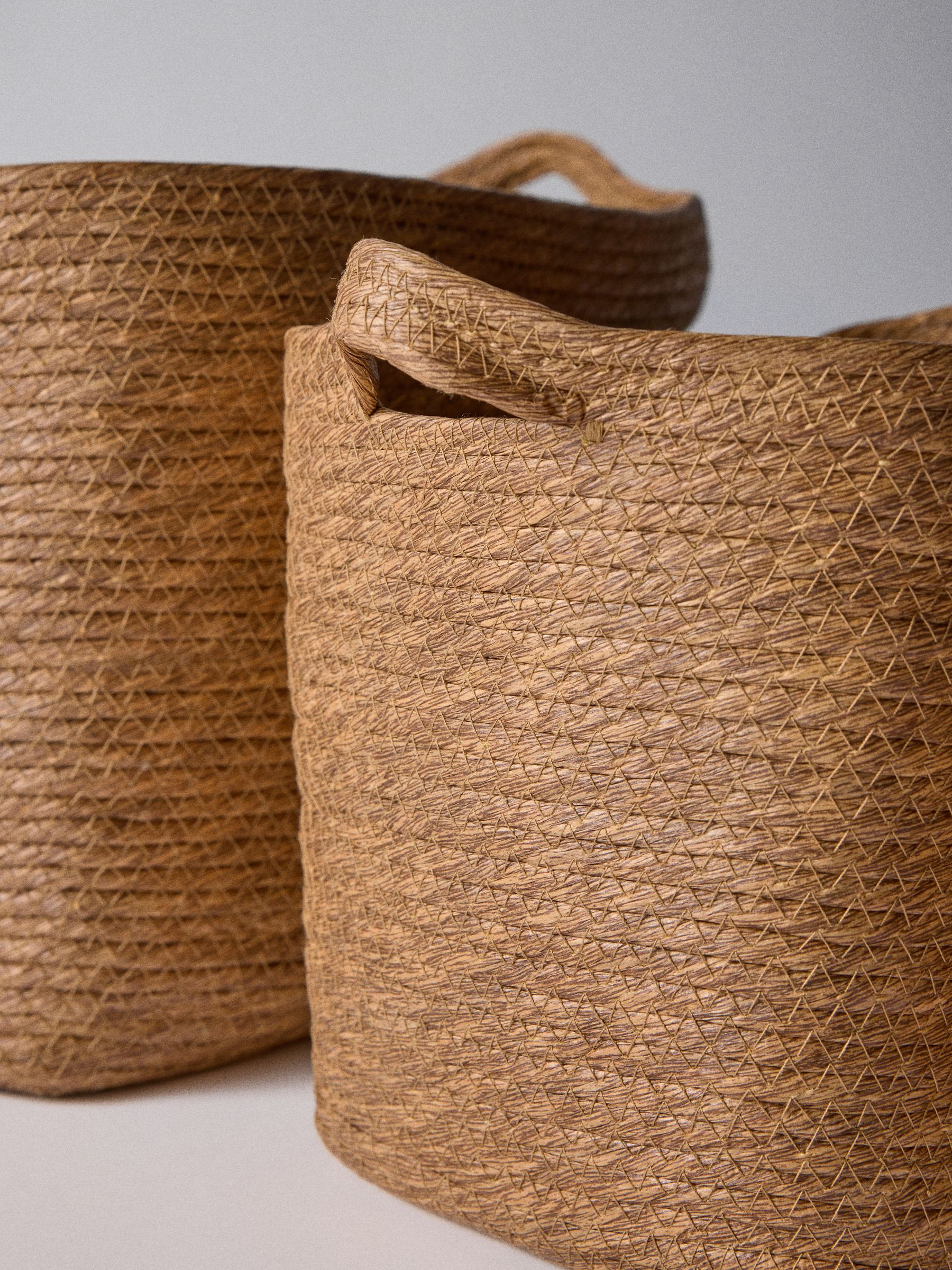 The Set 4 Pack Natural Rectangular Baskets - Image 6 of 6