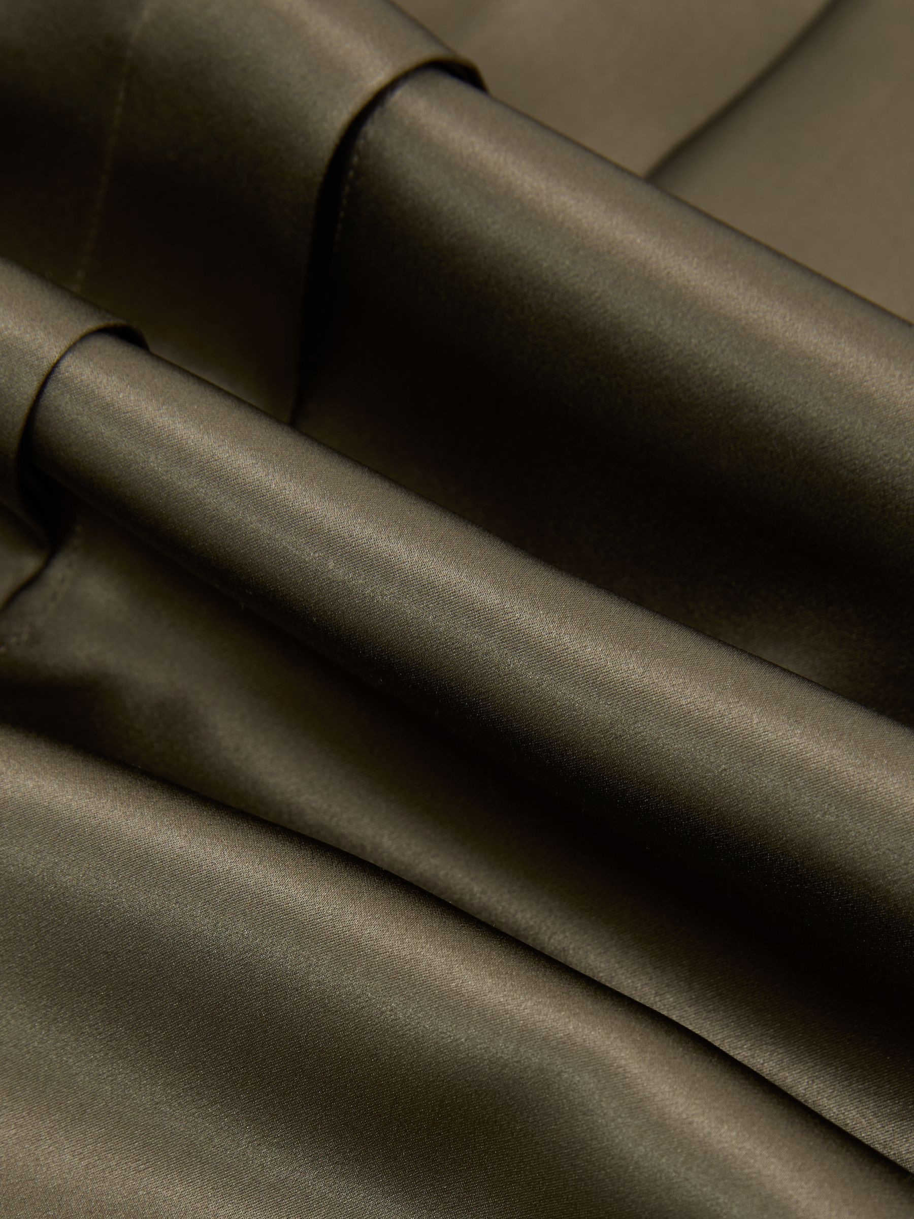 Silk Sleeveless Shirt in Khaki Green - Image 6 of 6