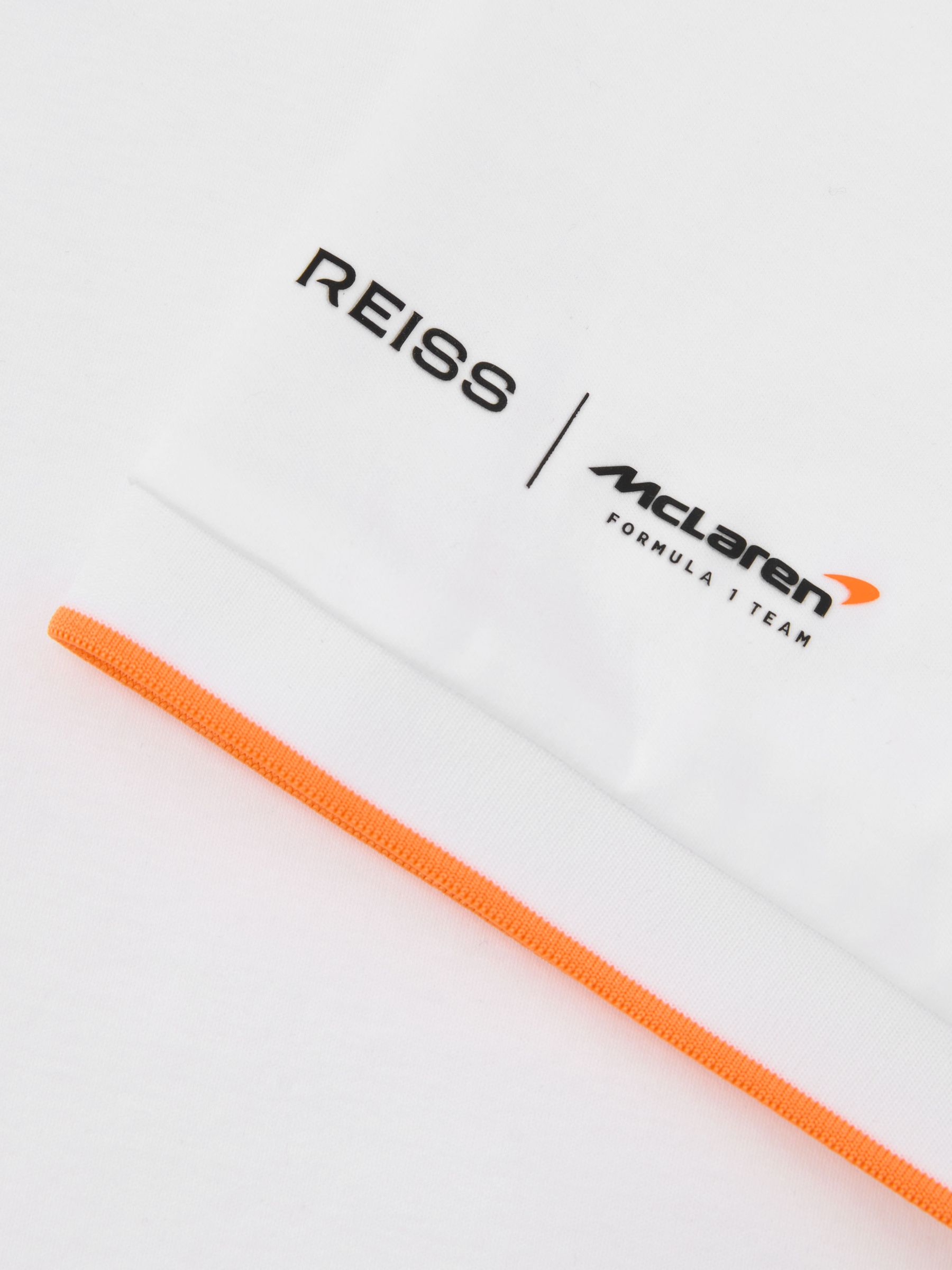 McLaren Racing Air-Water Cotton Polo Shirt in White - Image 7 of 8