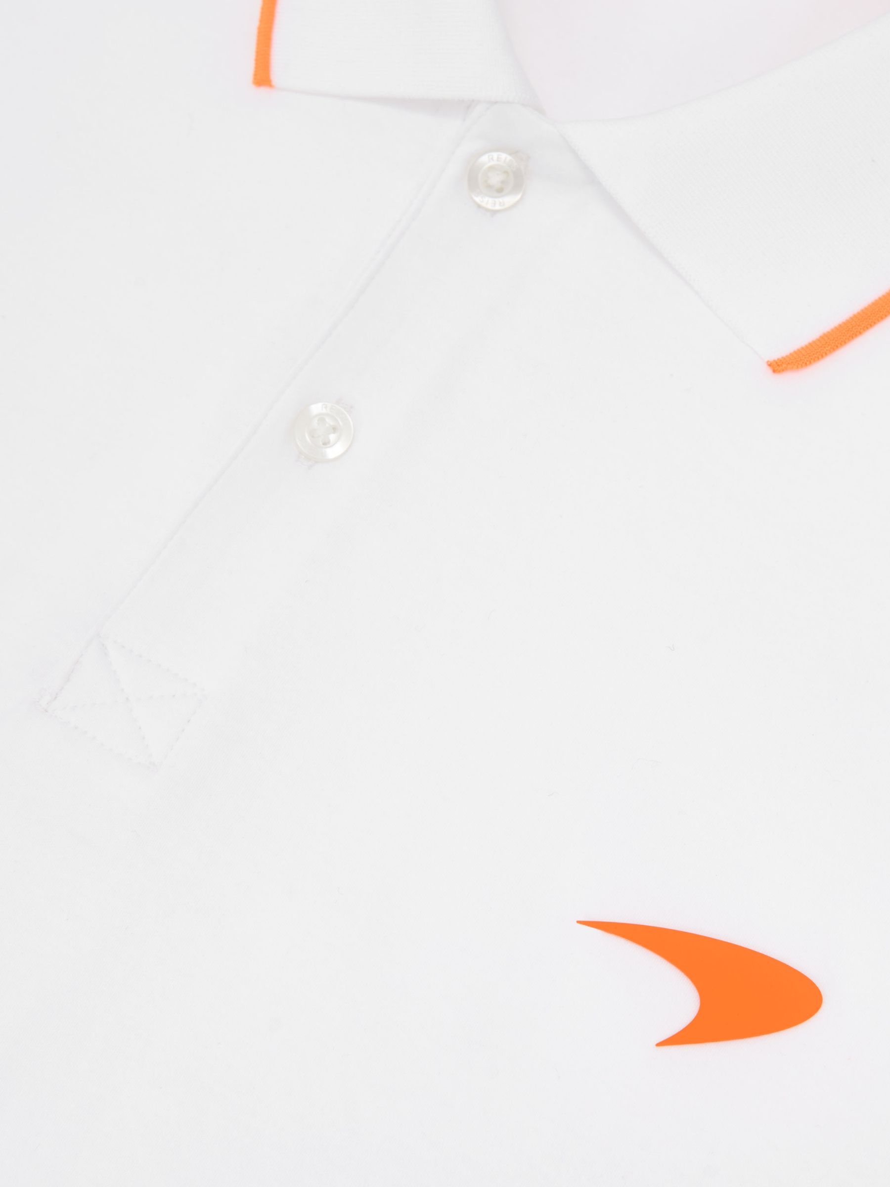 McLaren Racing Air-Water Cotton Polo Shirt in White - Image 8 of 8