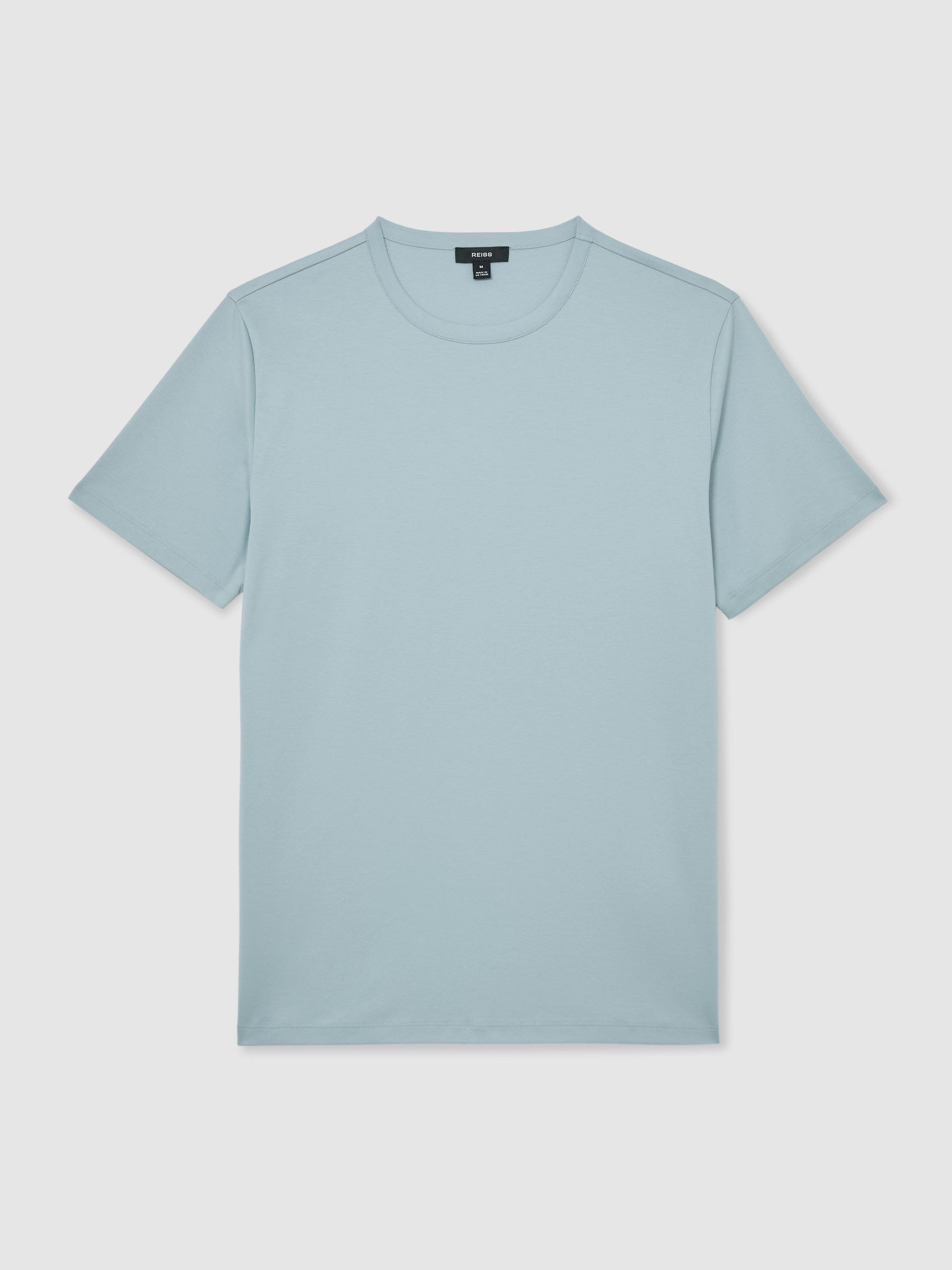Air-Water Cotton Tailored-Fit T-Shirt in Powder Blue - Image 2 of 6