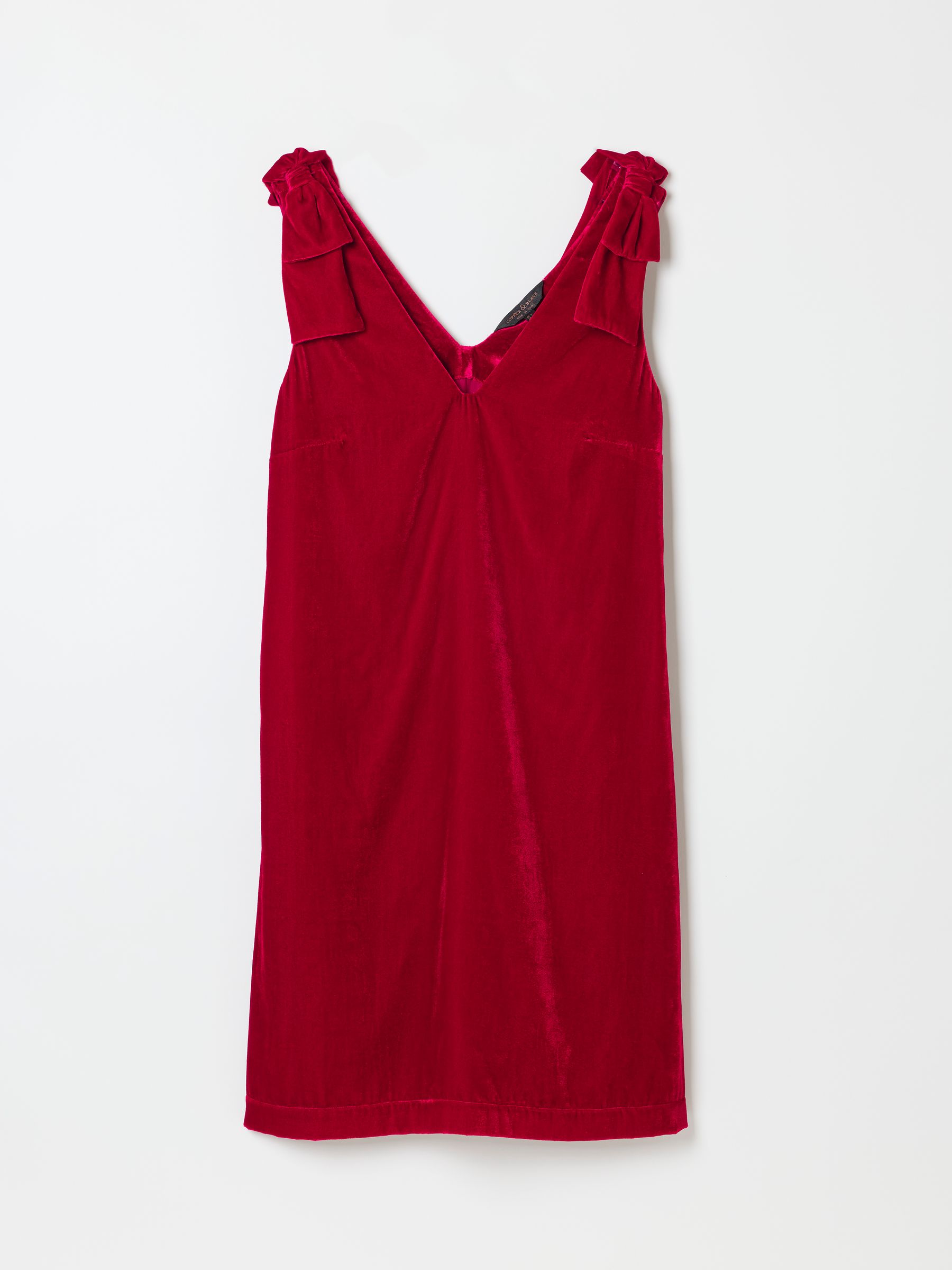 Nina Red Bow Detail Dress - Image 5 of 5