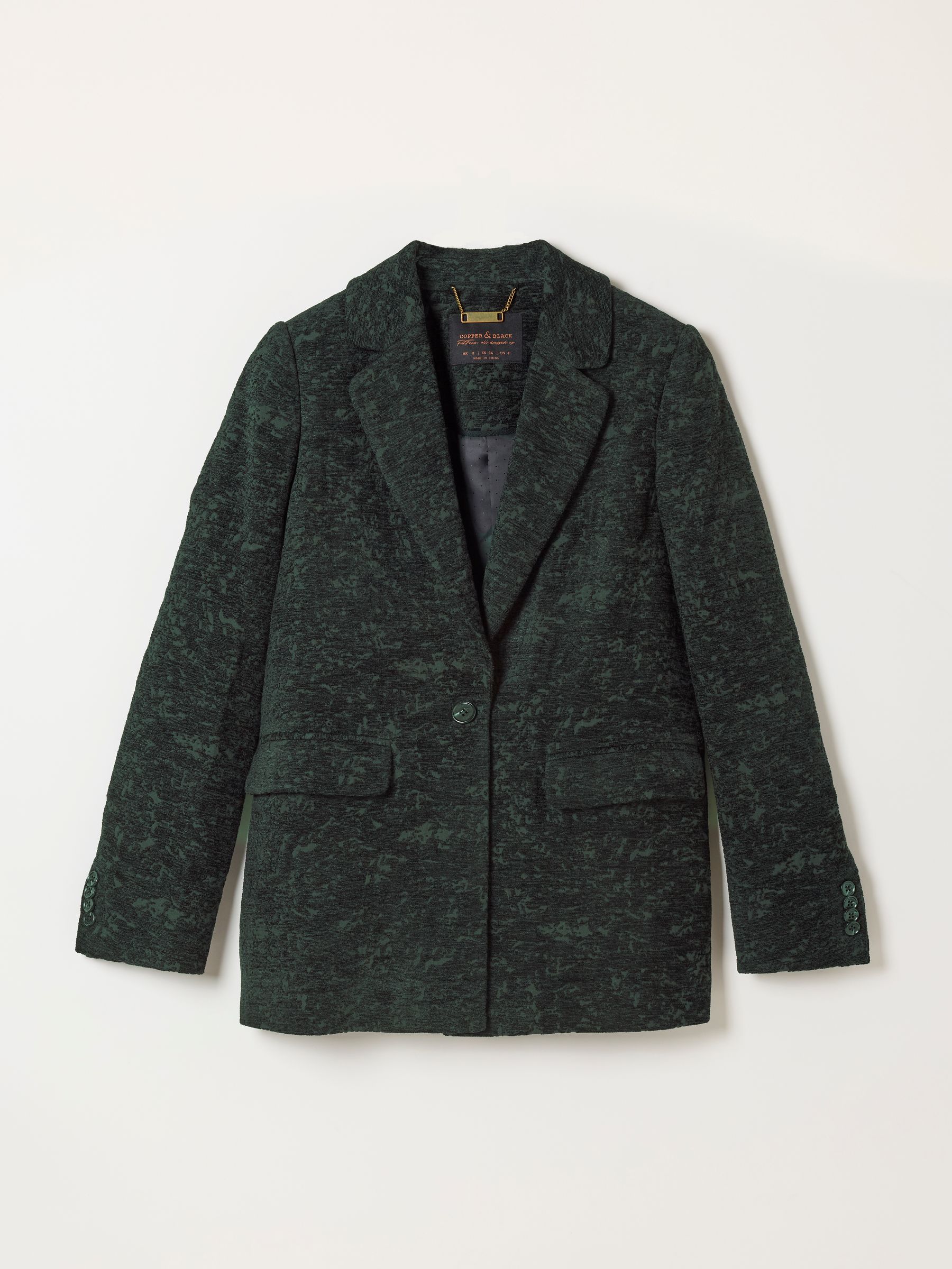 Lily Black Jacquard Blazer - Image 8 of 8