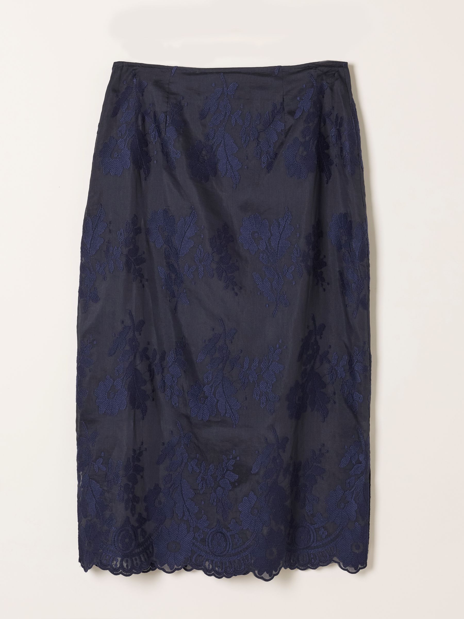 Sara Navy Lace Midi Skirt - Image 8 of 8 Sara Navy Lace Midi Skirt - Image 8 of 8