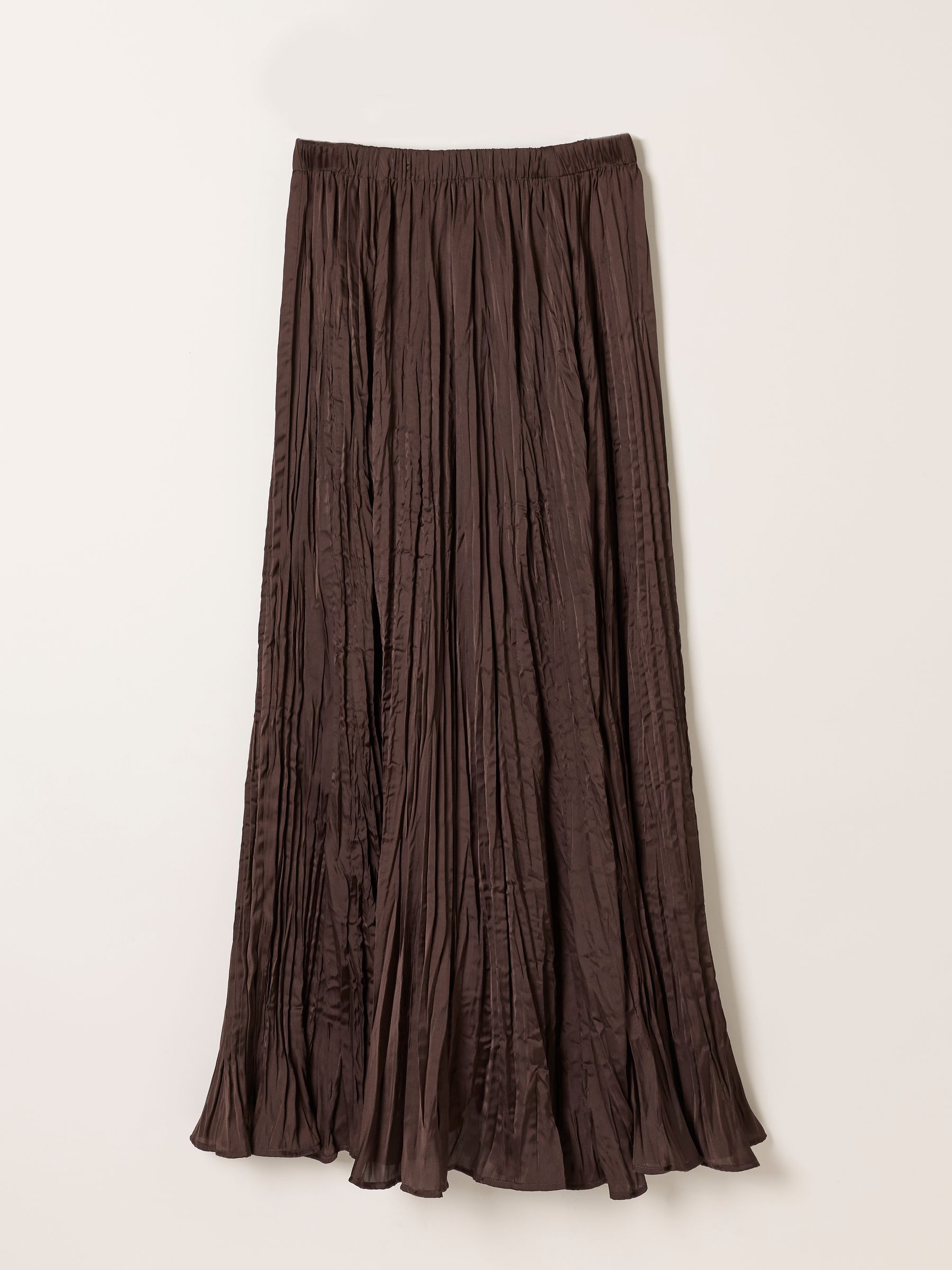 Coco Chocolate Brown Pleated Midi Skirt - Image 6 of 6