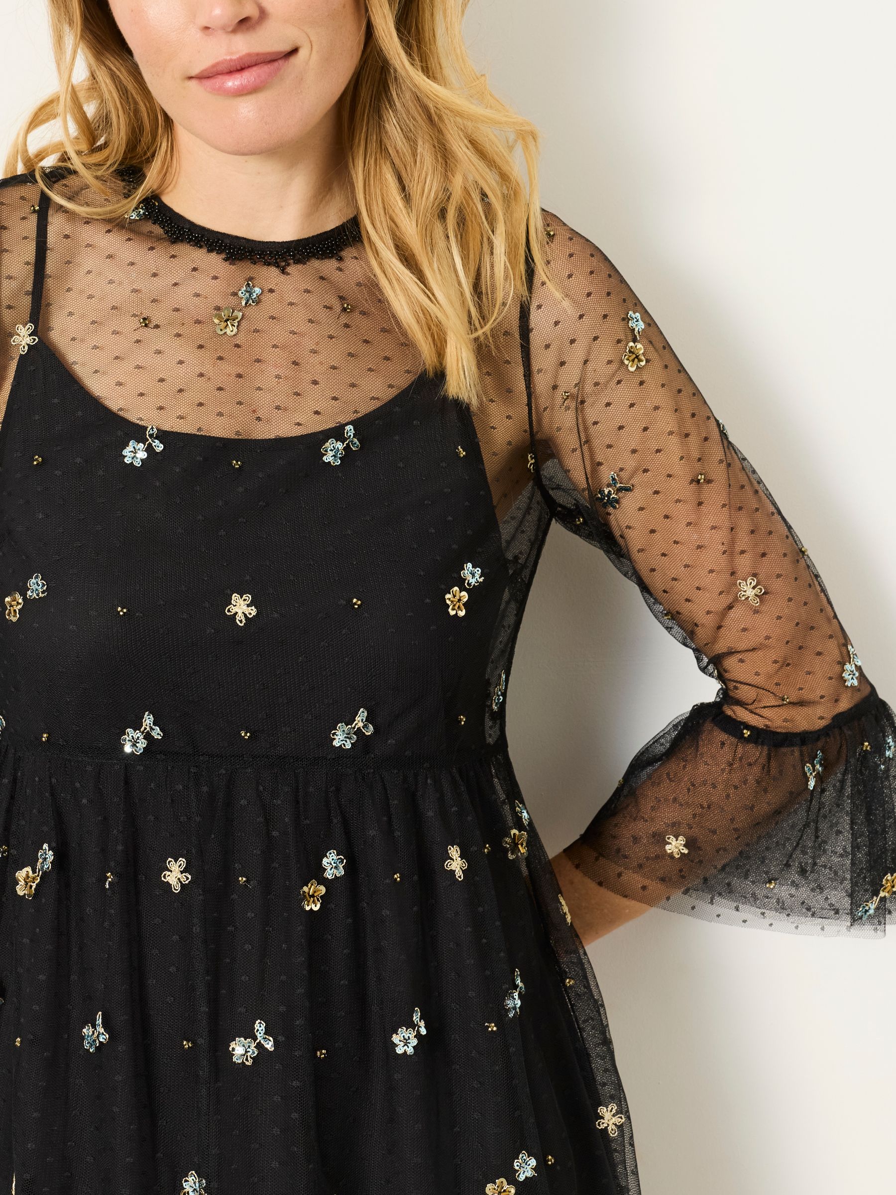 Black Mollie Beaded Dress - Image 5 of 7