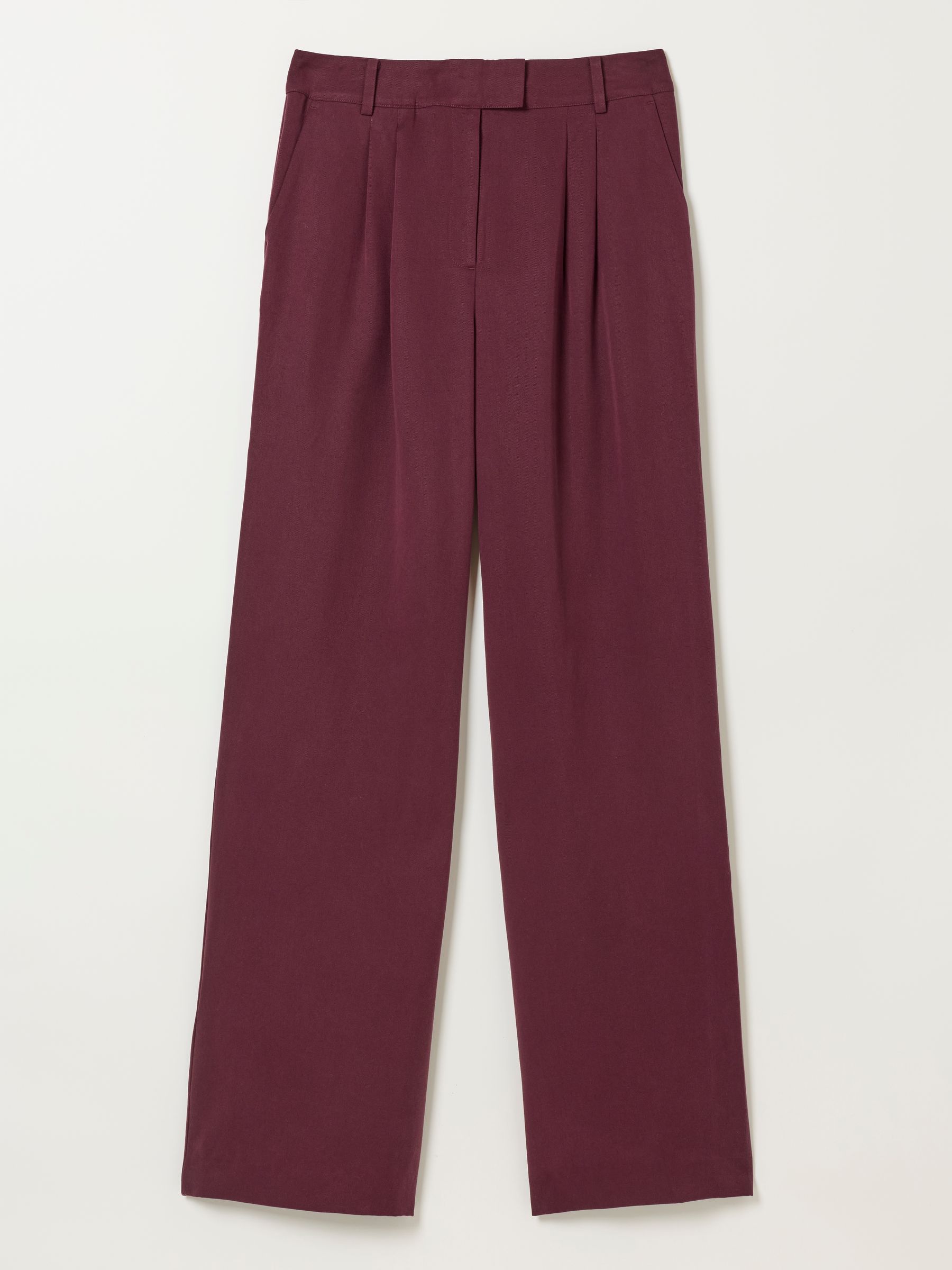 Orla Wine Wide Leg Trousers - Image 6 of 6