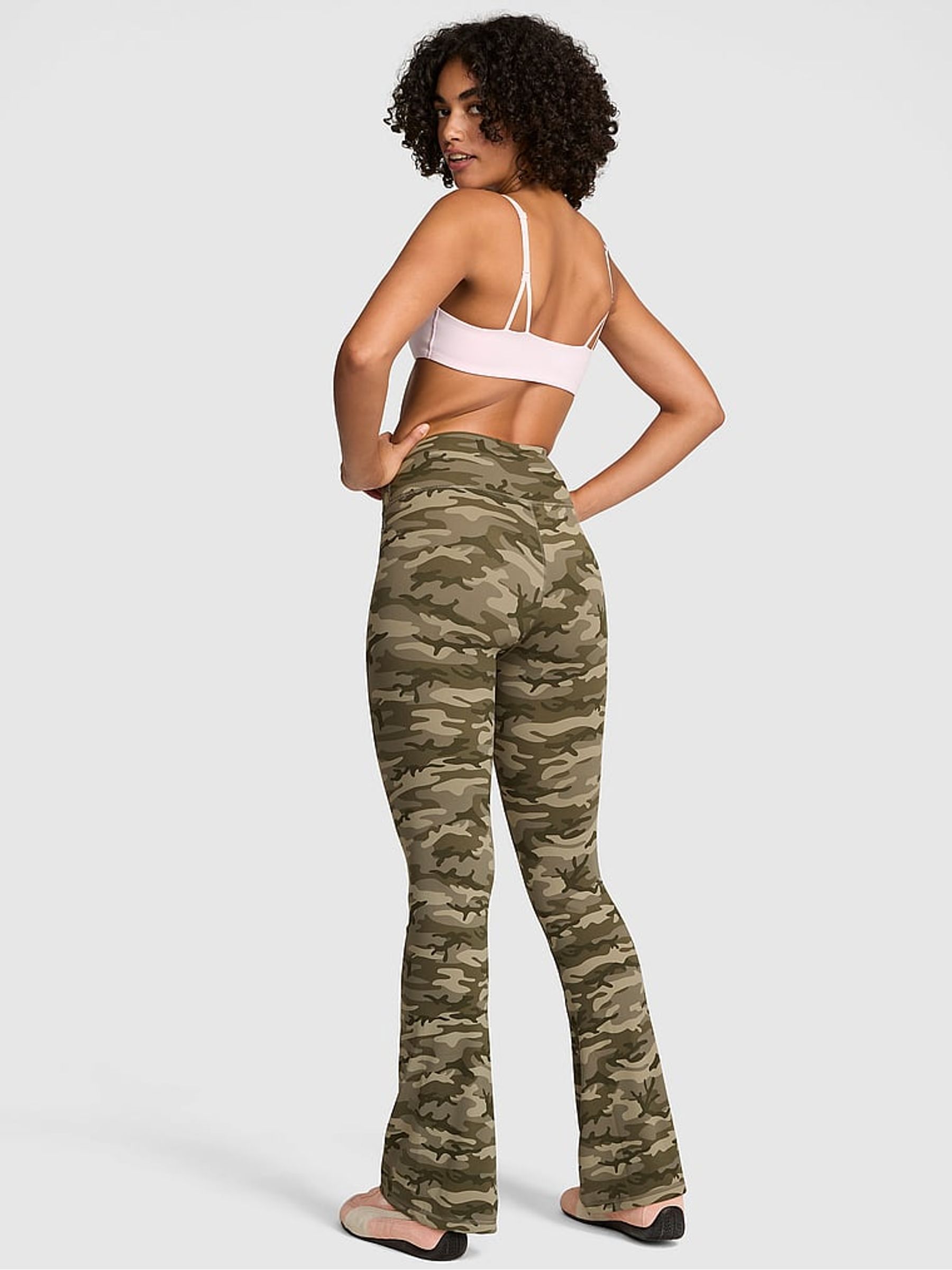 Camo Green Relay Flared Leggings - Image 2 of 2 Camo Green Relay Flared Leggings - Image 2 of 2