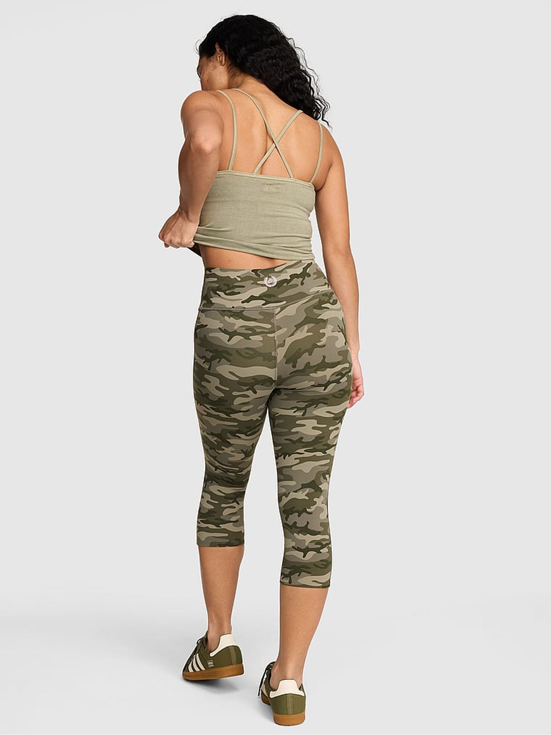 Green Camo Relay Capri Leggings - Image 2 of 2