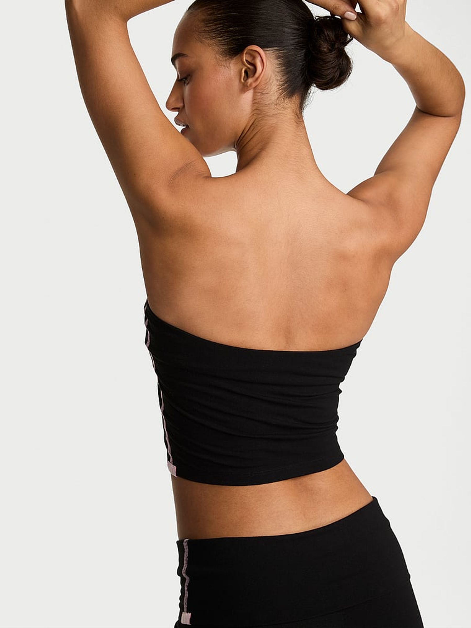 Black Cotton Tube Top - Image 2 of 2