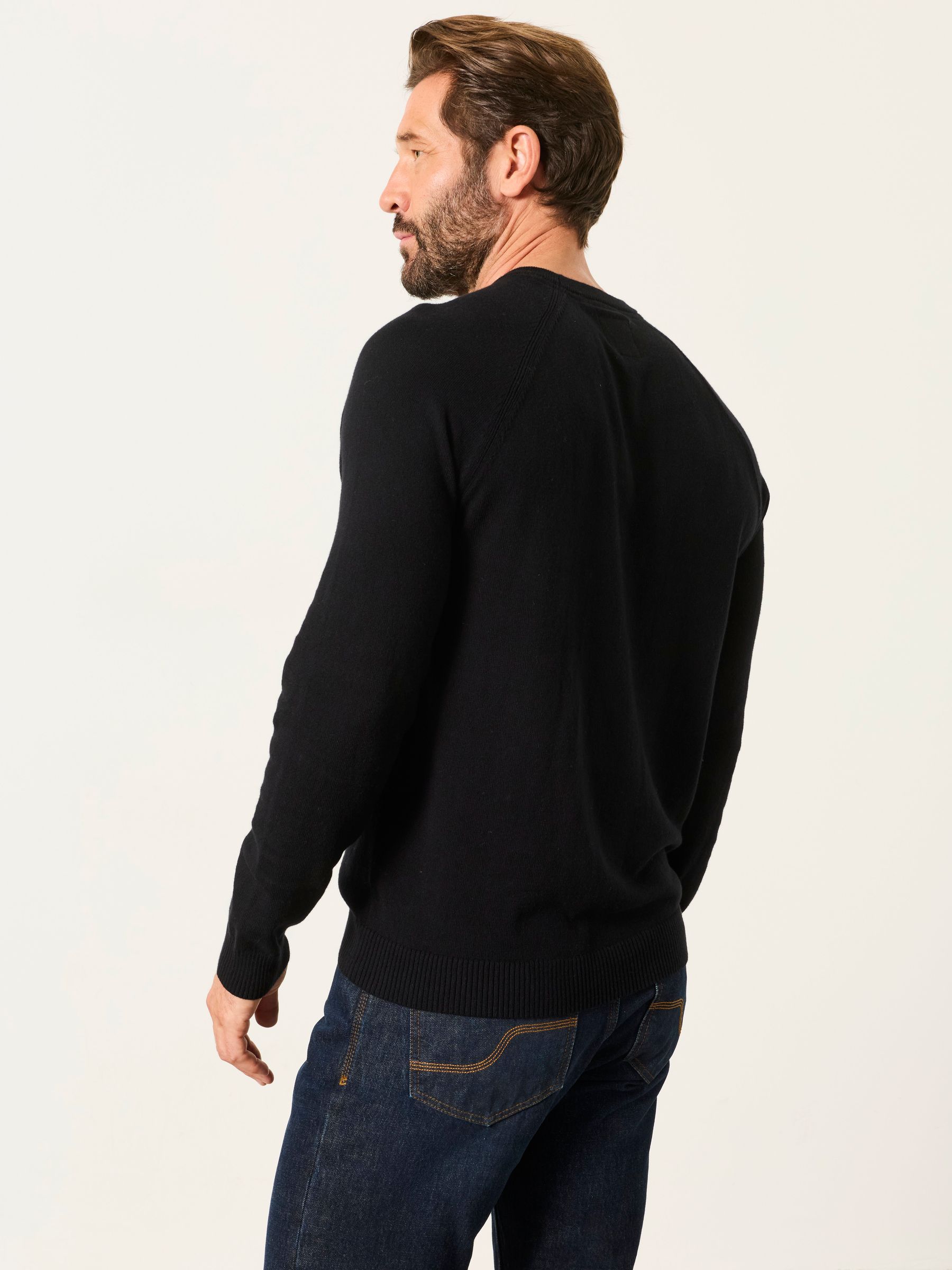 Rye Black Crew Neck Knitted Jumper - Image 2 of 5
