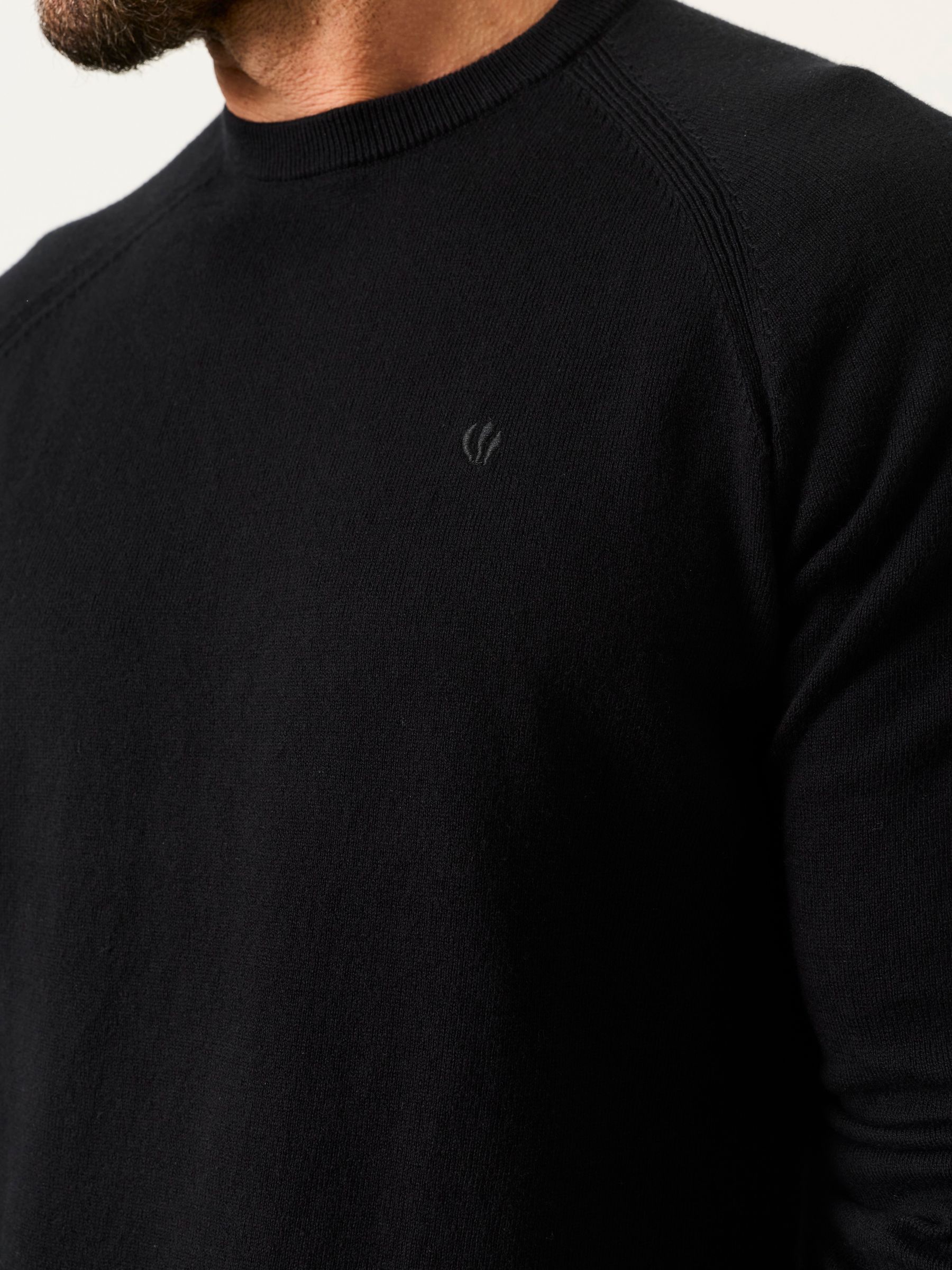Rye Black Crew Neck Knitted Jumper - Image 4 of 5