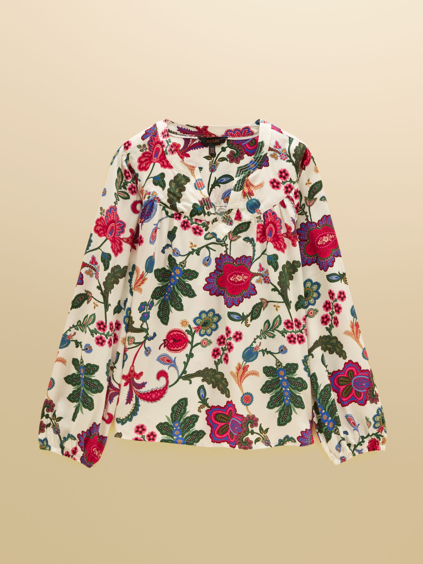 Elodie White Floral Popover Blouse - Image 6 of 6