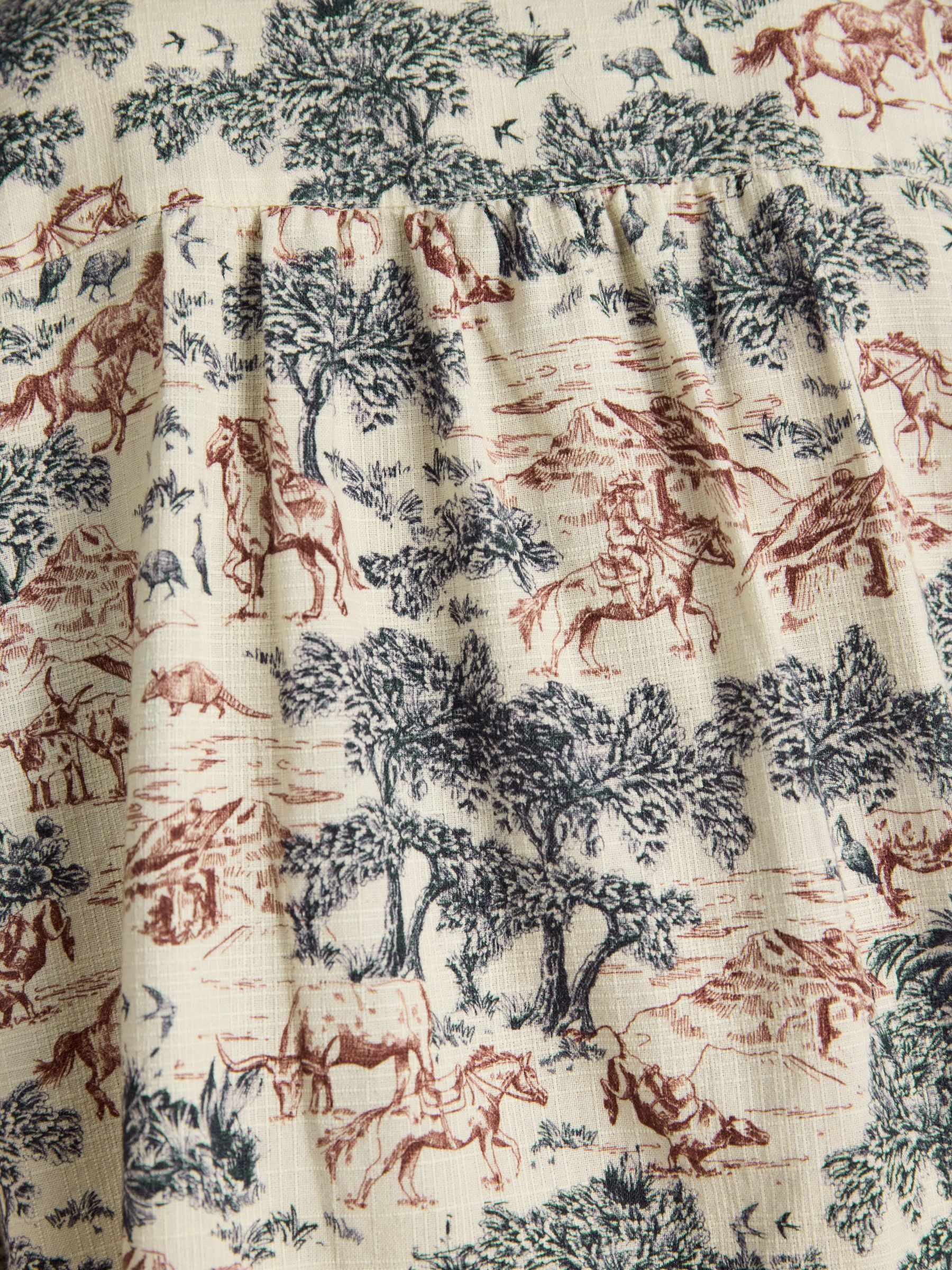 Harriet Multi Toile Tie Neck Blouse - Image 8 of 9
