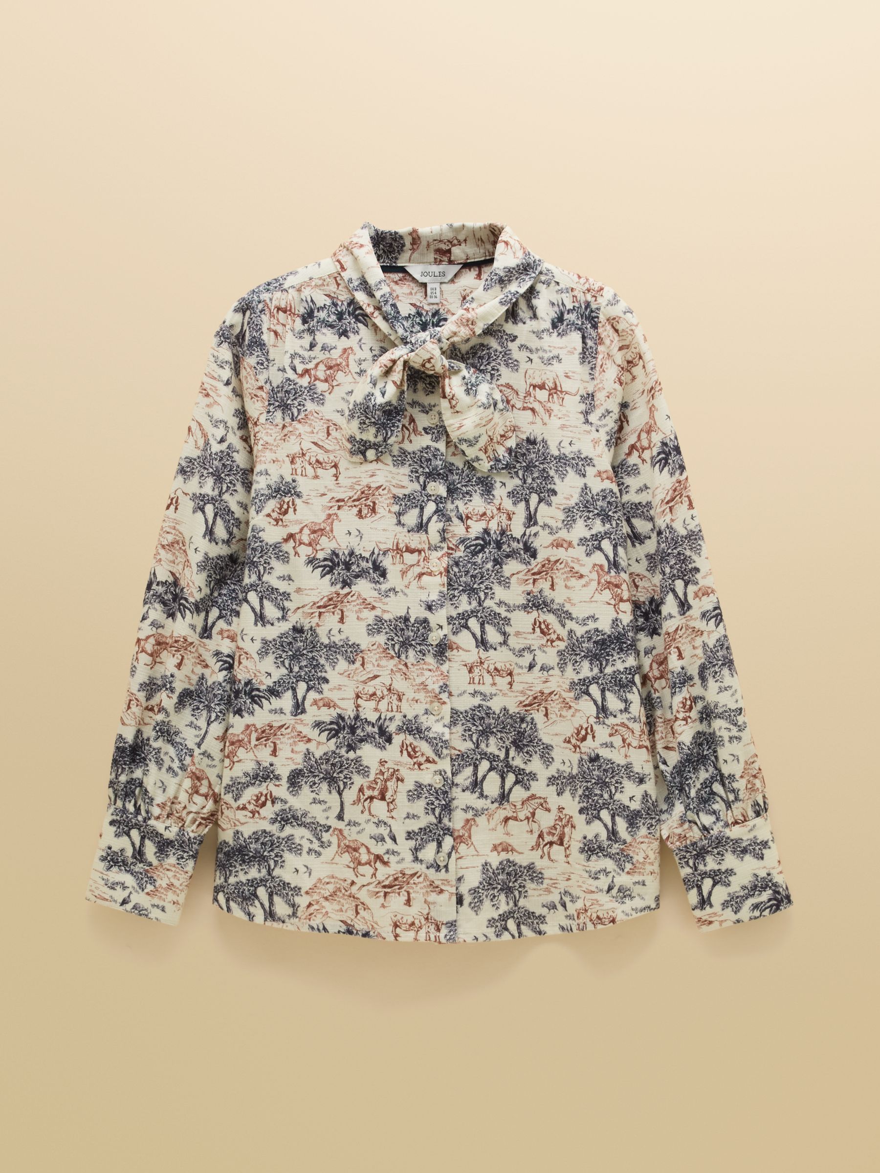 Harriet Multi Toile Tie Neck Blouse - Image 9 of 9