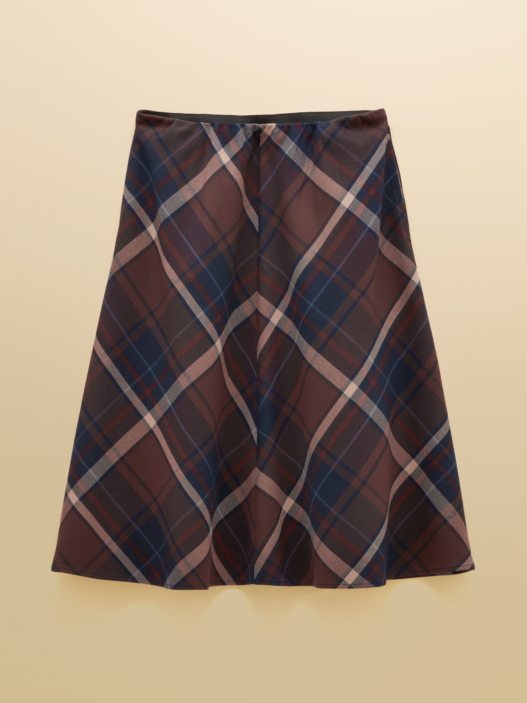 Avery Navy Check Short Panel Skirt - Image 7 of 7 Avery Navy Check Short Panel Skirt - Image 7 of 7