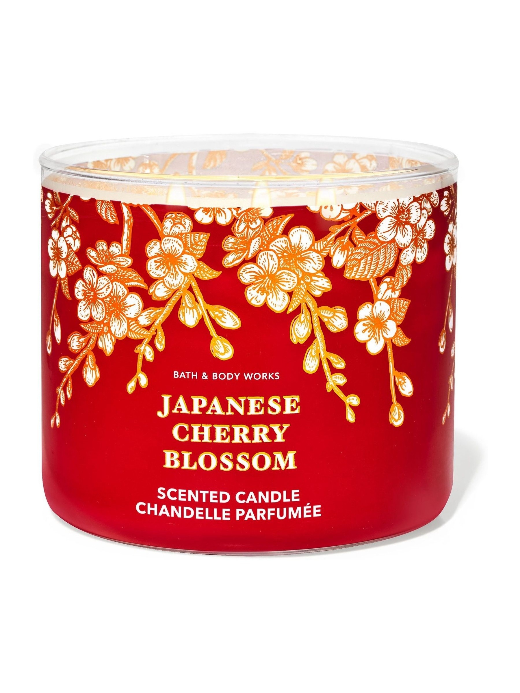 Japanese Cherry Blossom Candle 411g 3 Wick - Image 1 of 2