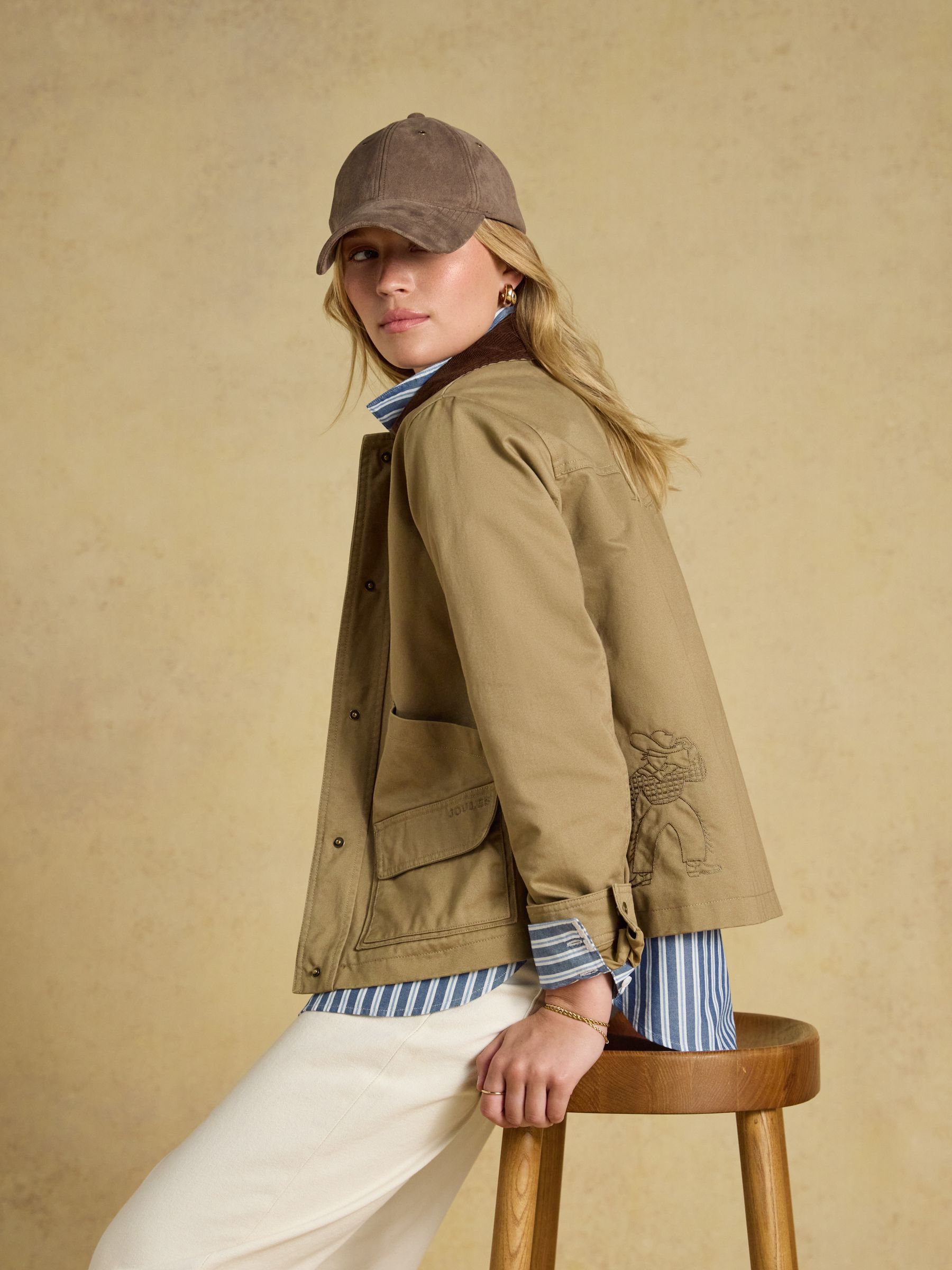Campbell Mocha Brown Suedette Baseball Cap - Image 3 of 6