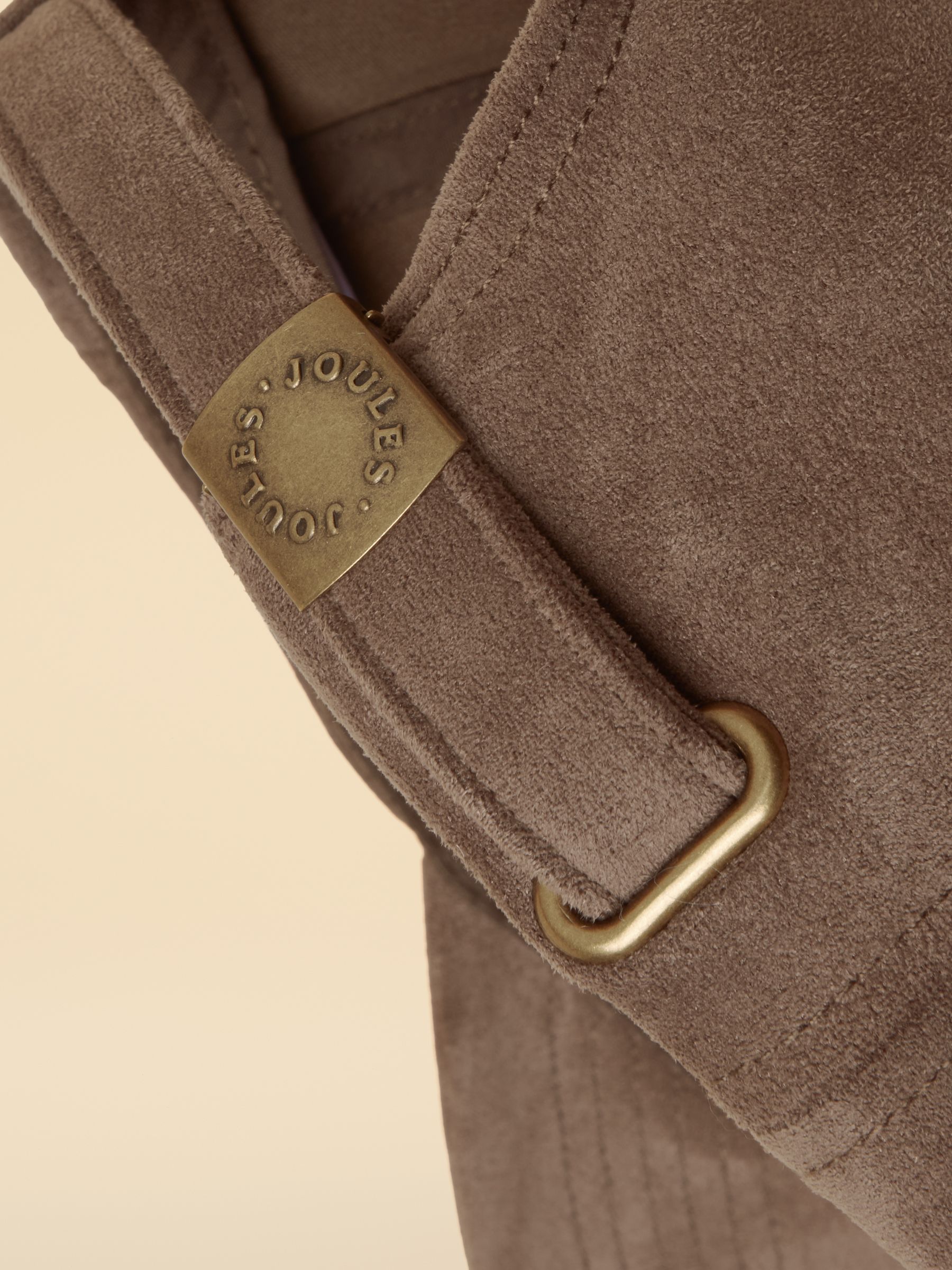 Campbell Mocha Brown Suedette Baseball Cap - Image 6 of 6