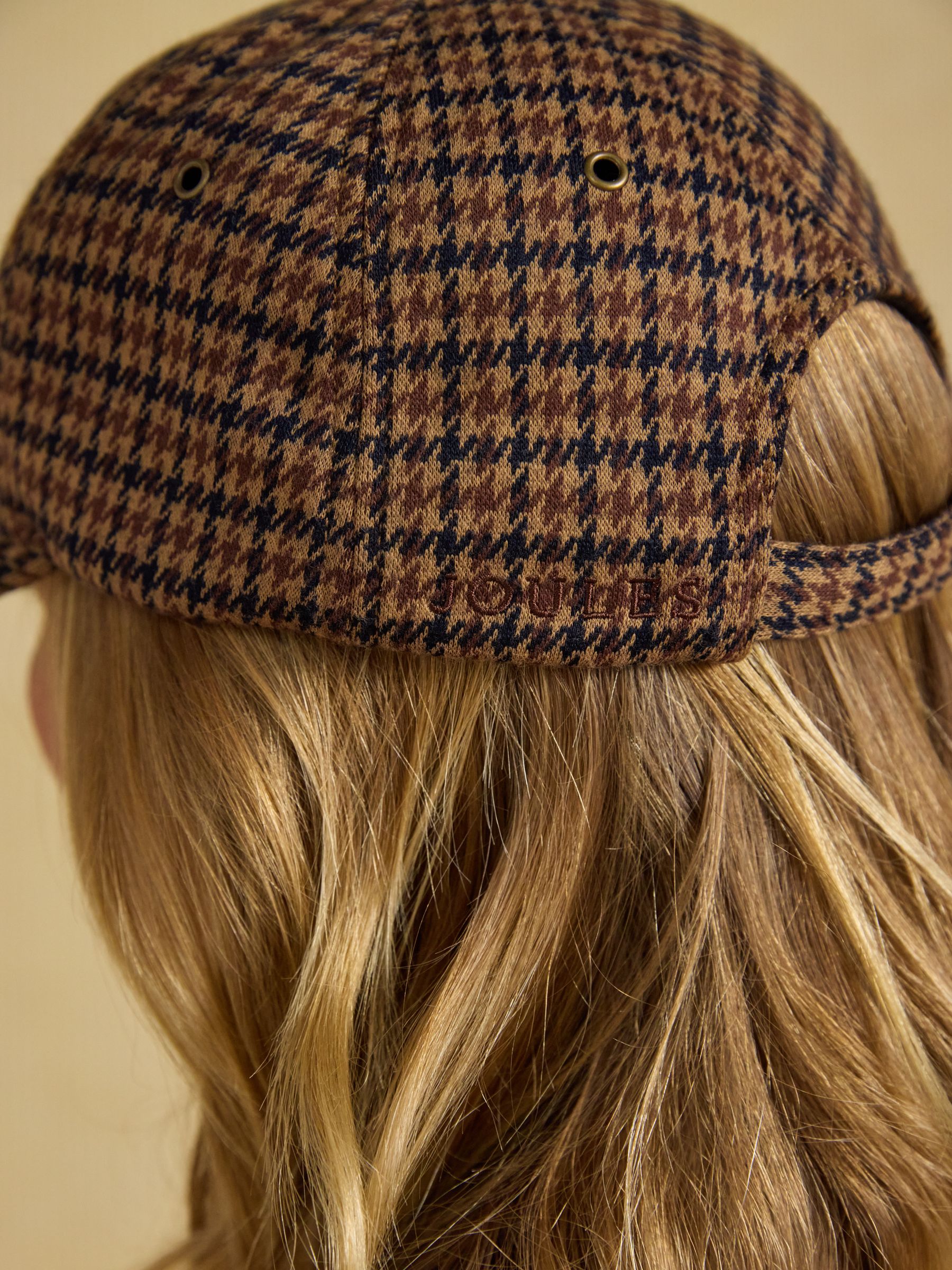 Perry Neutral Houndstooth Jersey Baseball Cap - Image 2 of 7