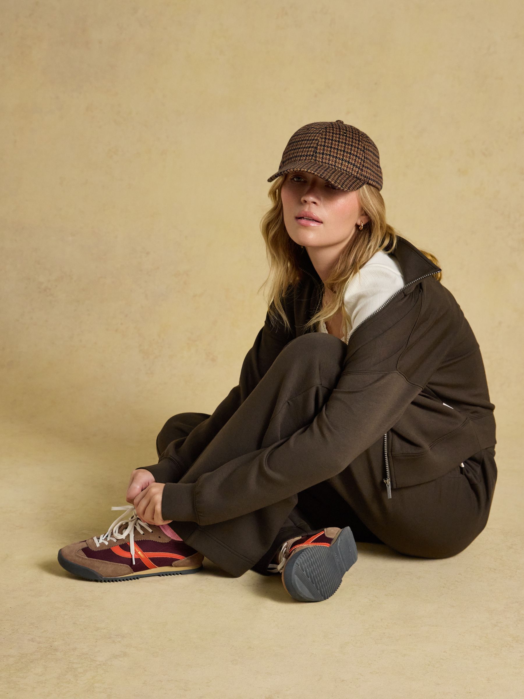 Perry Neutral Houndstooth Jersey Baseball Cap - Image 3 of 7
