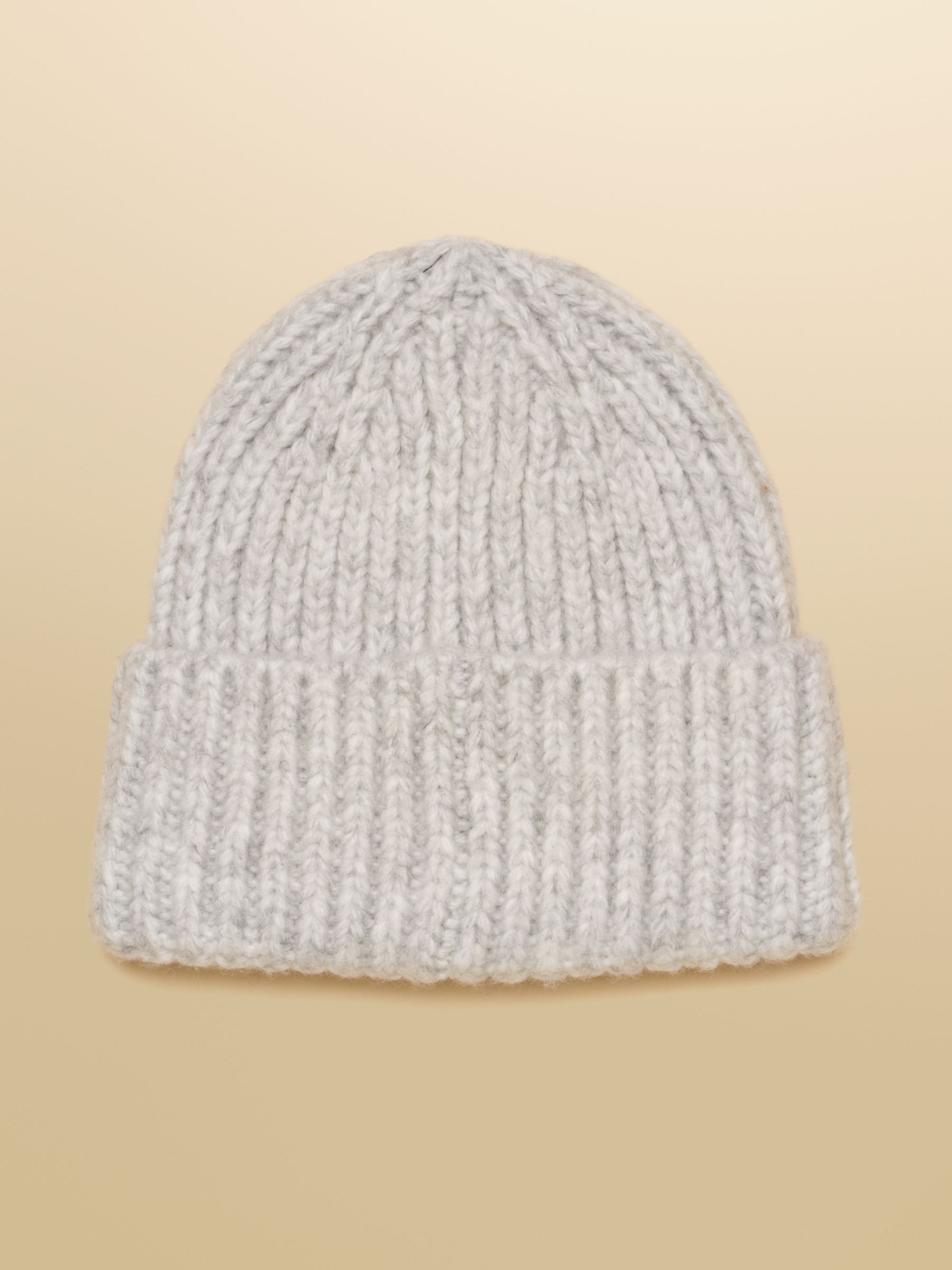 Chunky Grey Knitted Beanie - Image 5 of 6