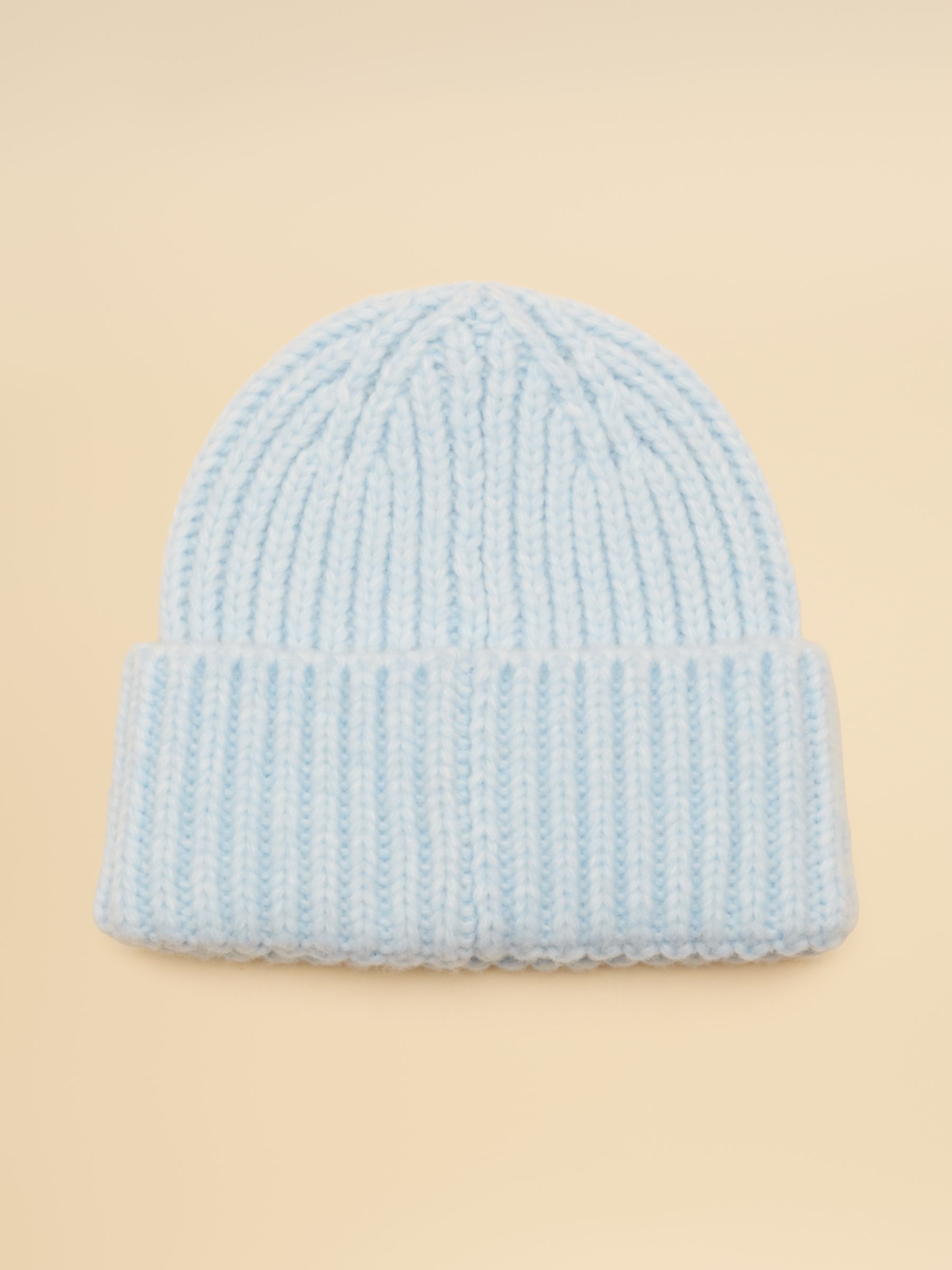 Chunky Blue Knitted Beanie - Image 5 of 6