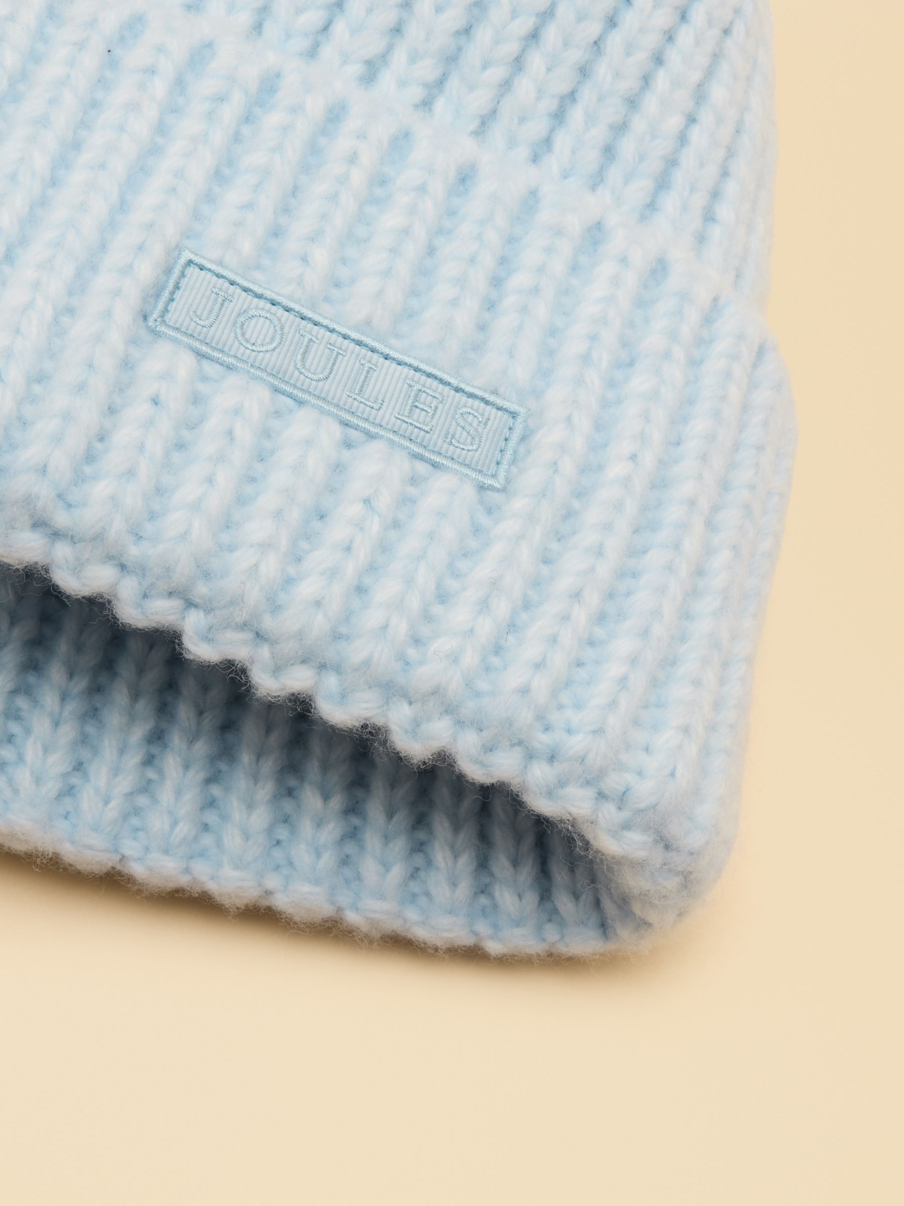 Chunky Blue Knitted Beanie - Image 6 of 6