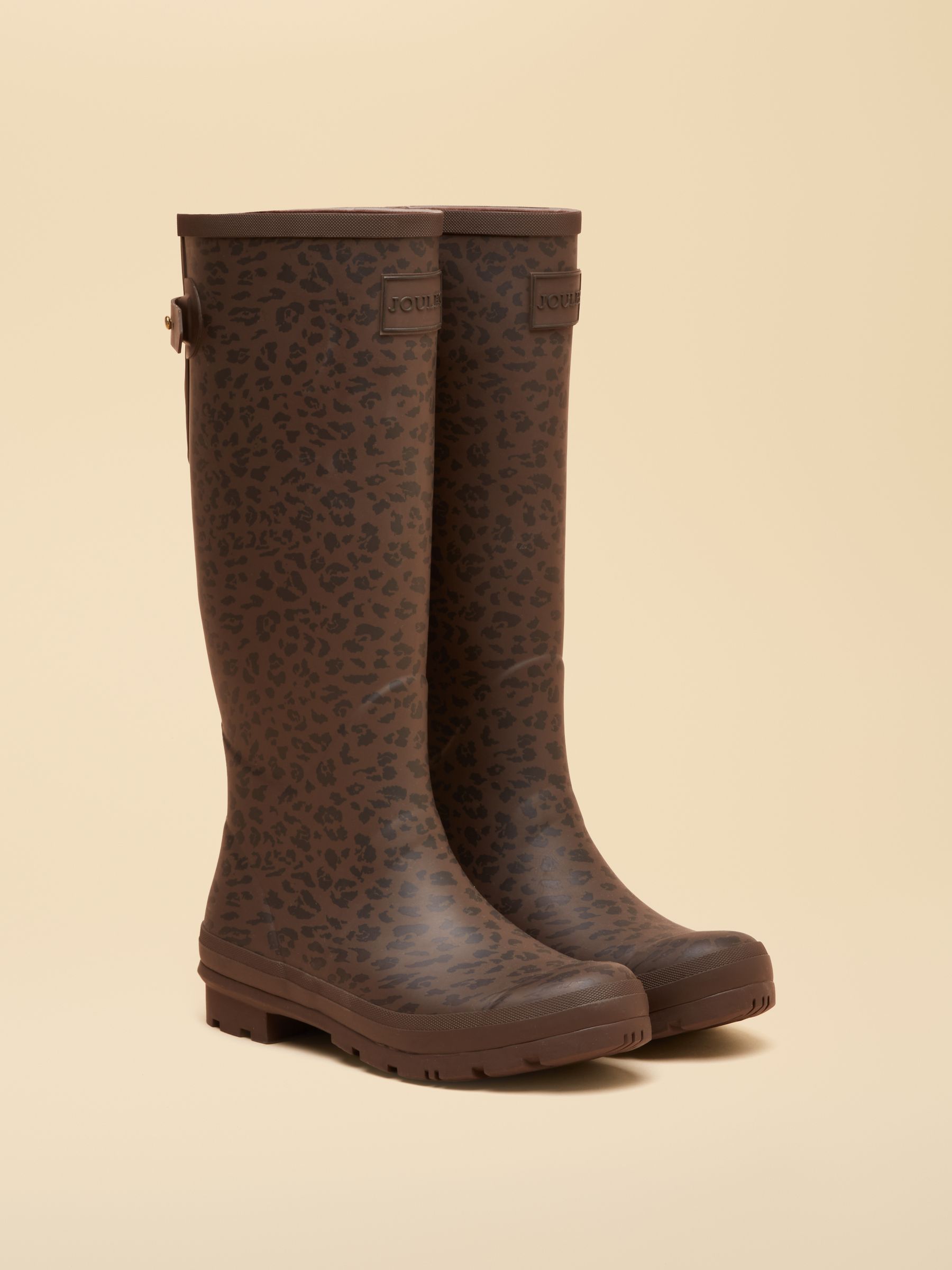 Printed Leopard Adjustable Tall Wellies - Image 1 of 6