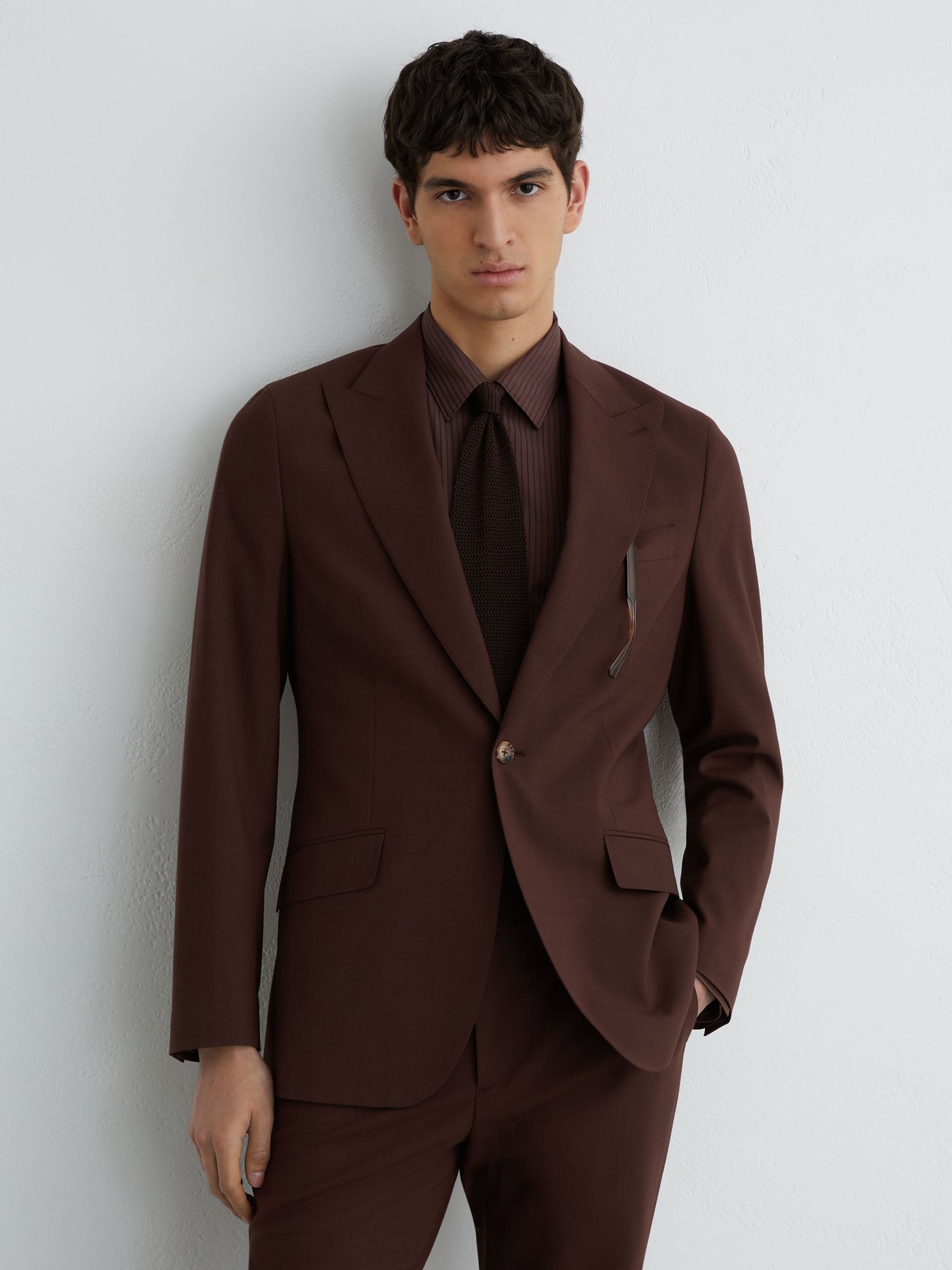 Suit Jackets in Chocolate Brown - Image 4 of 7