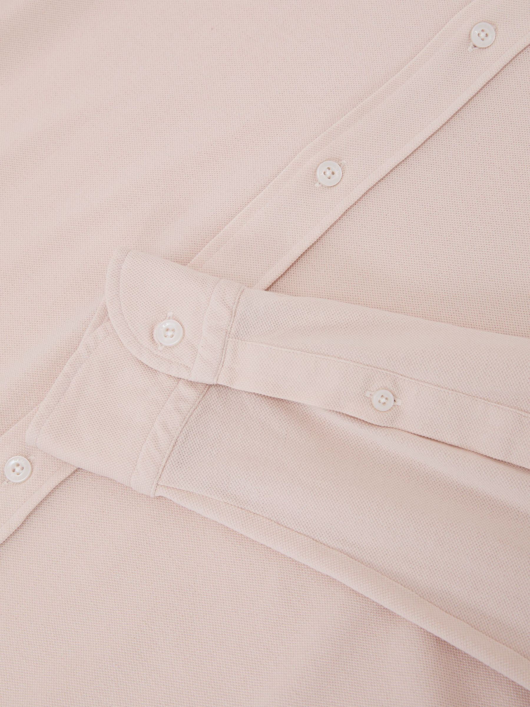 Cotton-Piqué Garment-Dyed Shirt Regular-Fit in Stone - Image 7 of 7