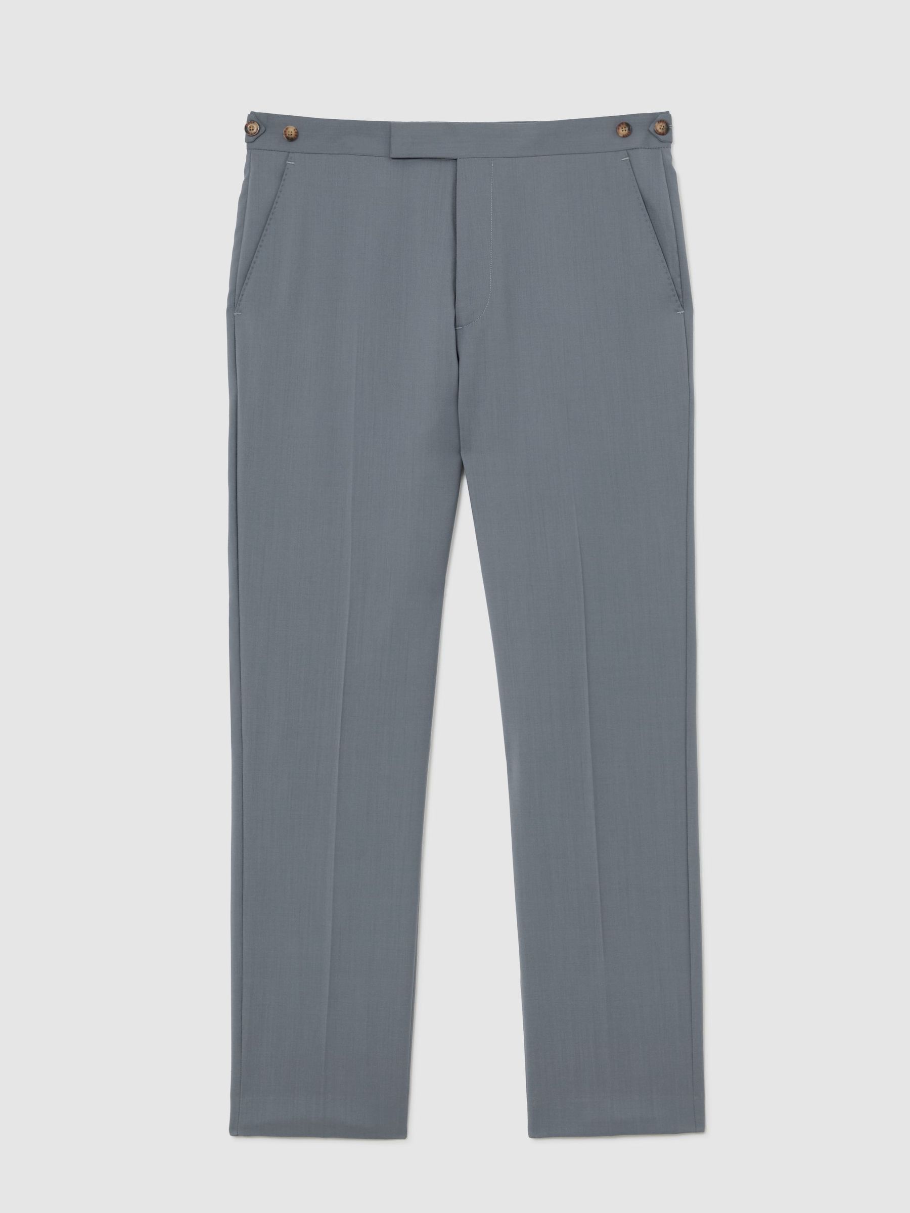 Classic Fit Wool Suit Trousers in Soft Blue - image 1