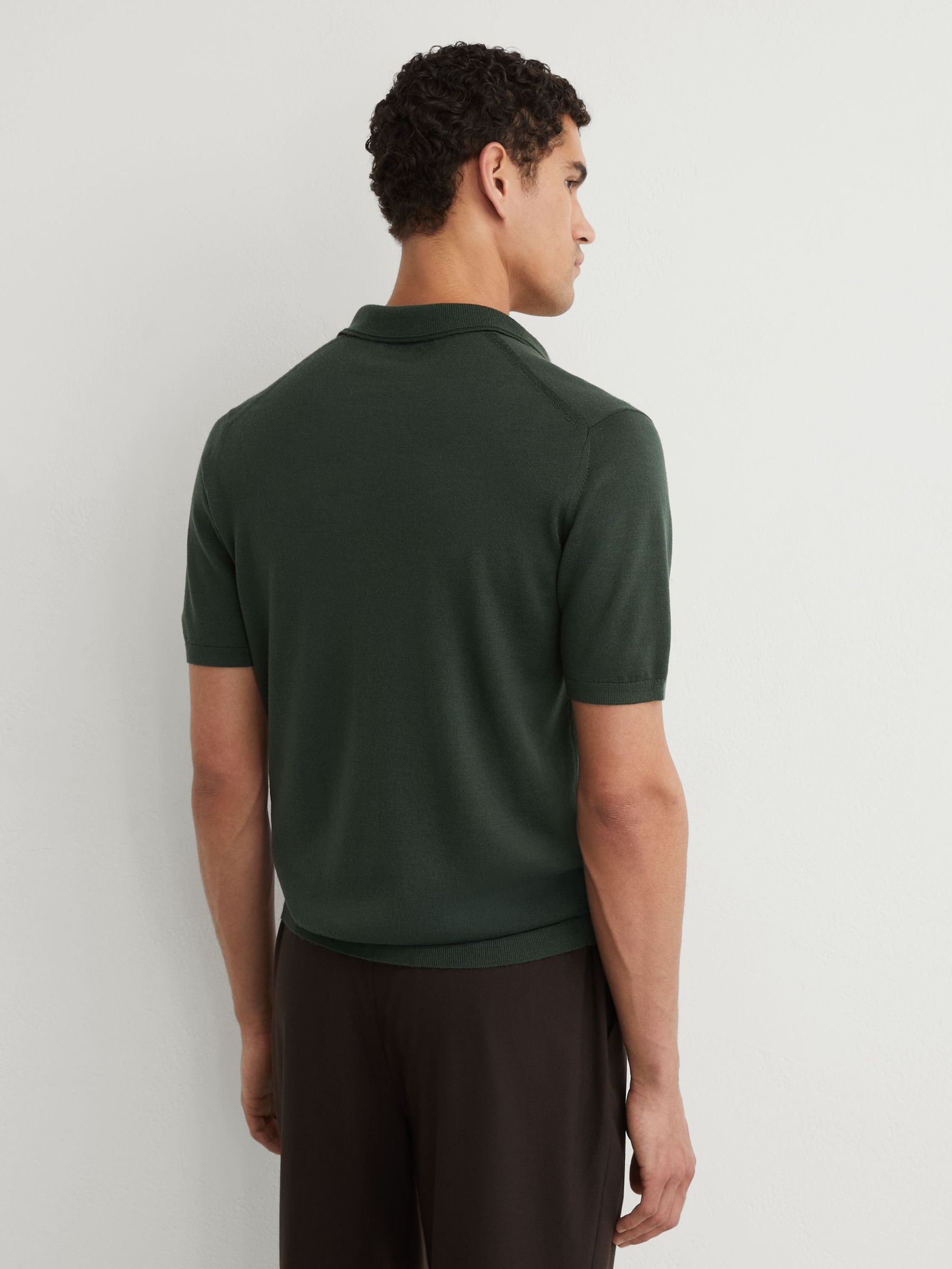 Polo Shirt in Dark Green - image 5
