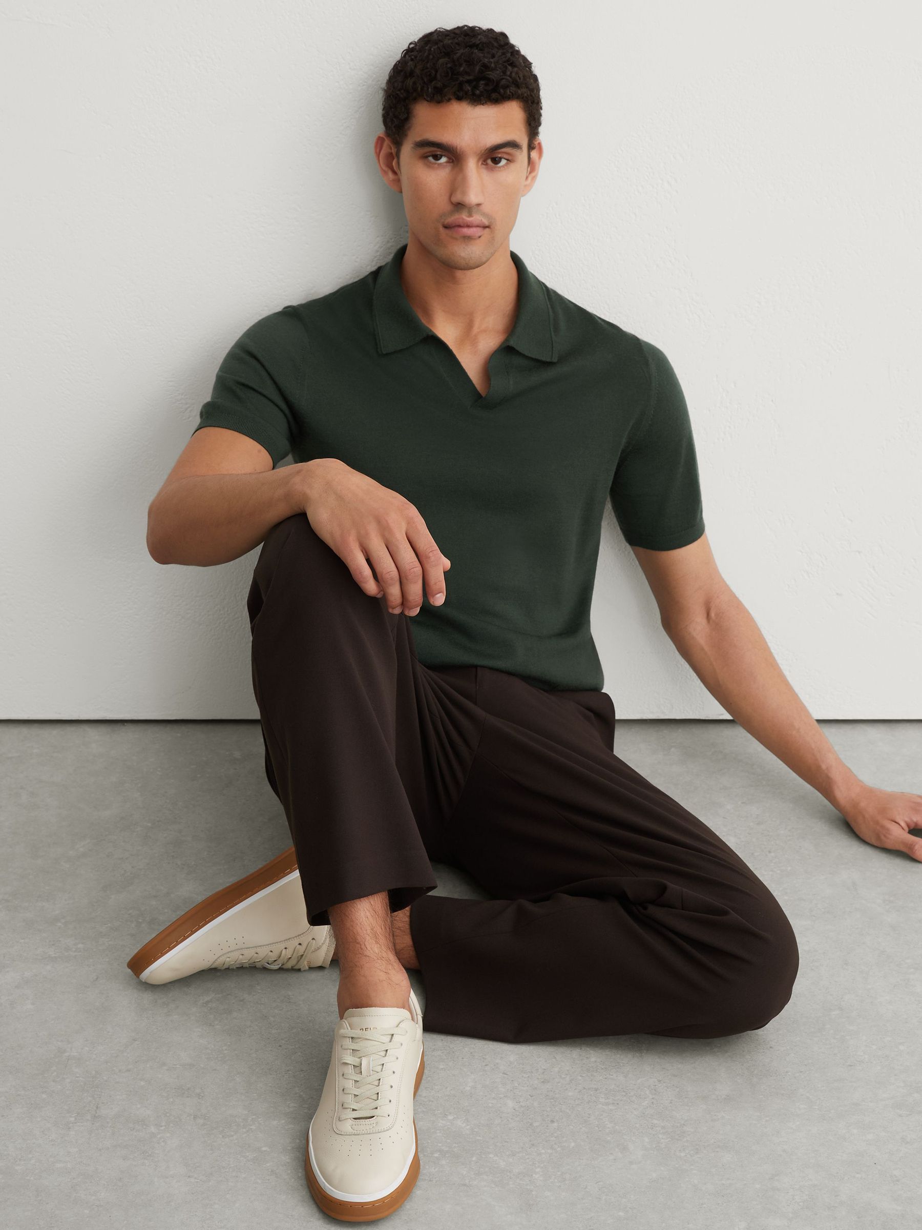 Polo Shirt in Dark Green - image 4