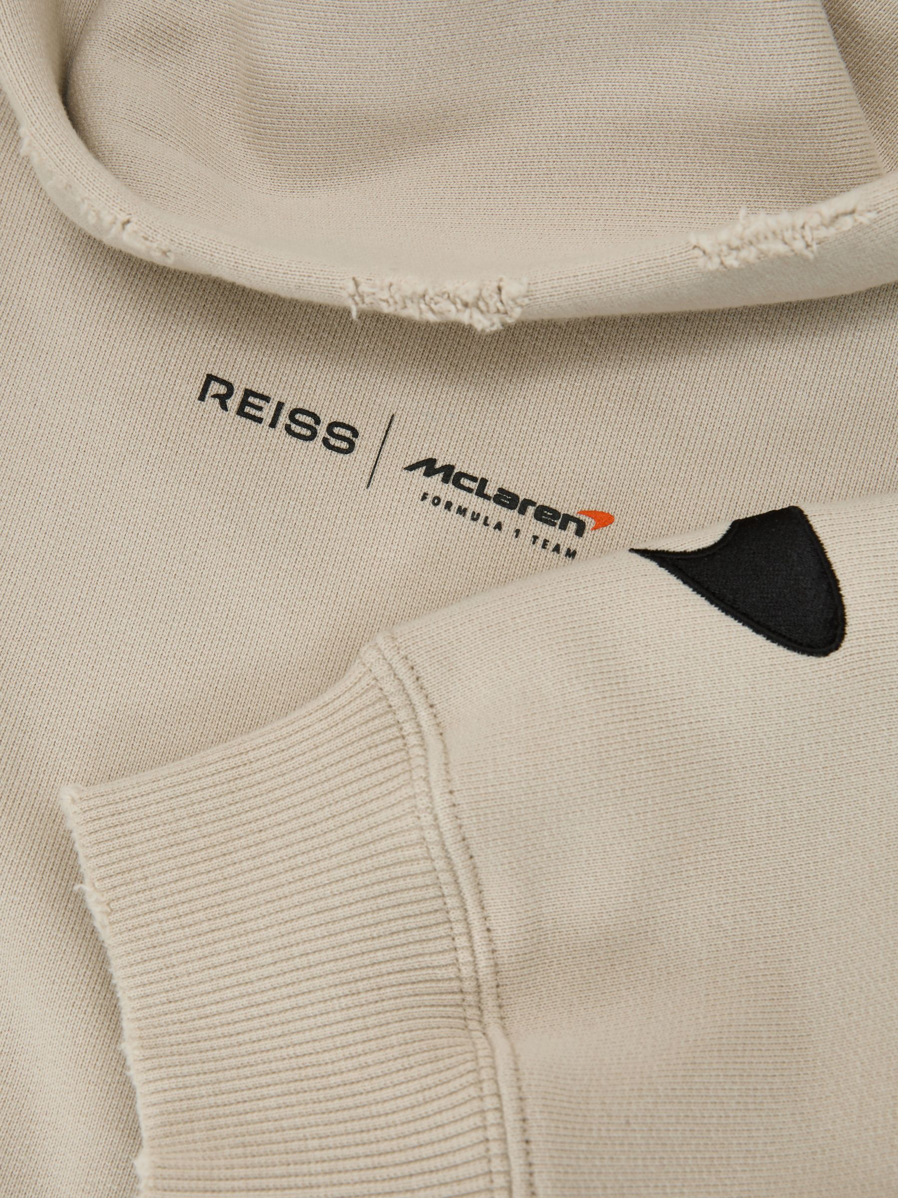 McLaren Racing Zip-Through Hoodie Unisex-Fit in Stone - image 3