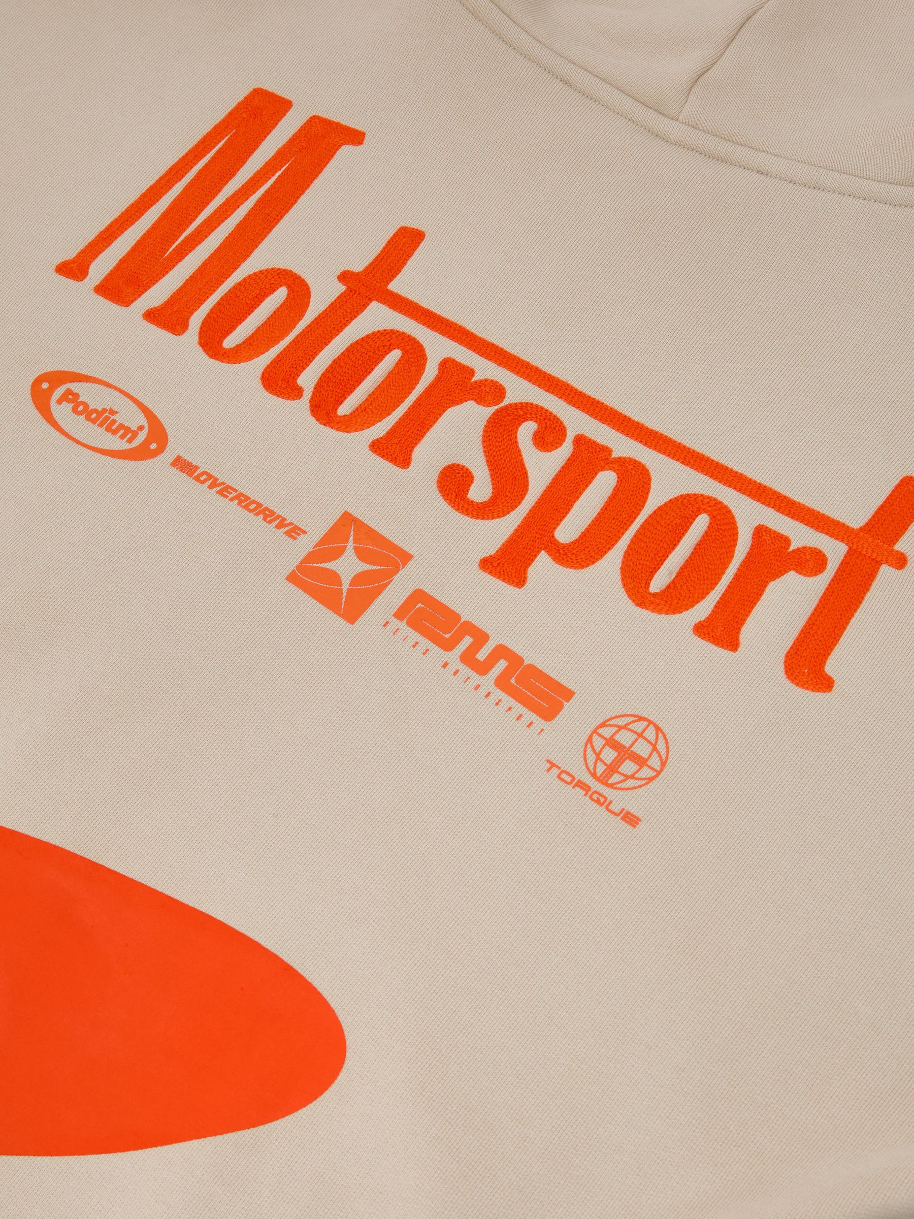 McLaren Racing Zip-Through Hoodie Unisex-Fit in Stone - Image 9 of 9