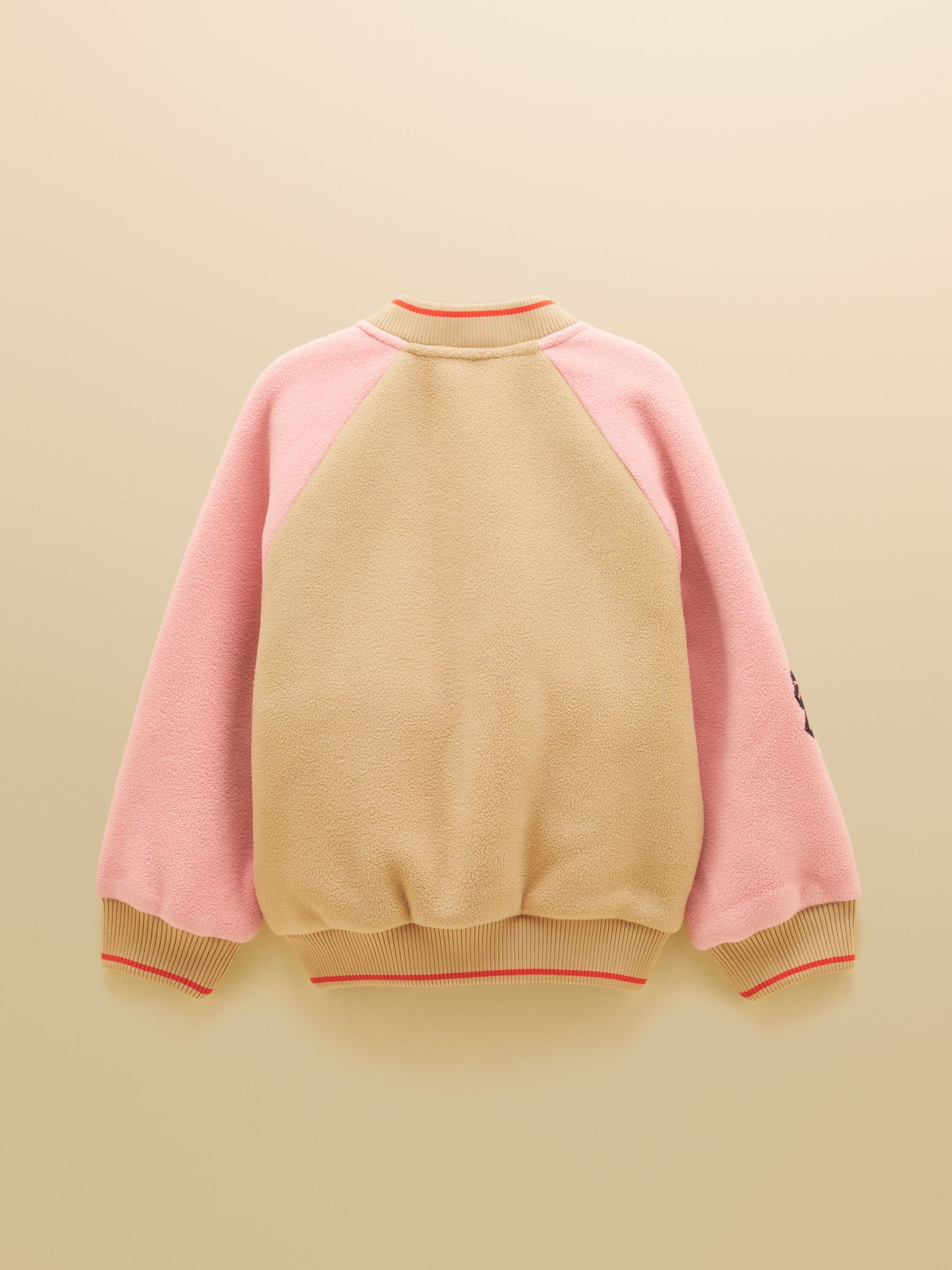 Girls' Camden Pink Fleece Bomber Jacket - Image 2 of 5