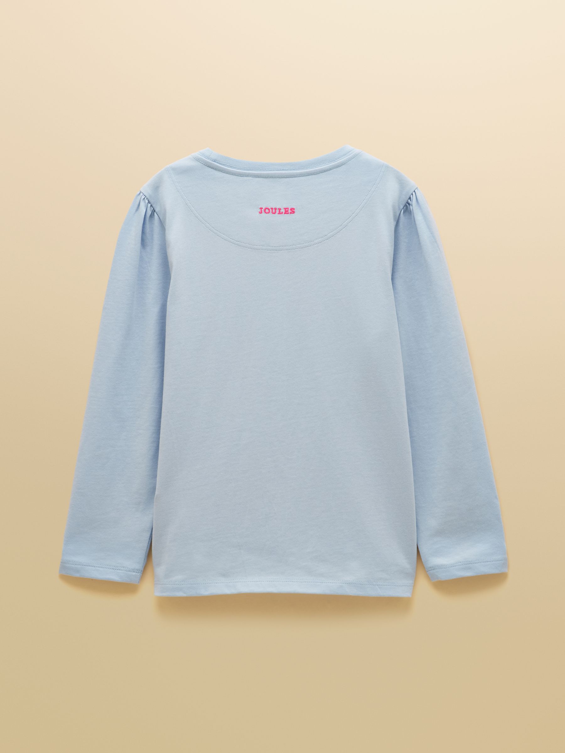 Girls' Ava Blue Applique Long Sleeve Top - Image 2 of 4