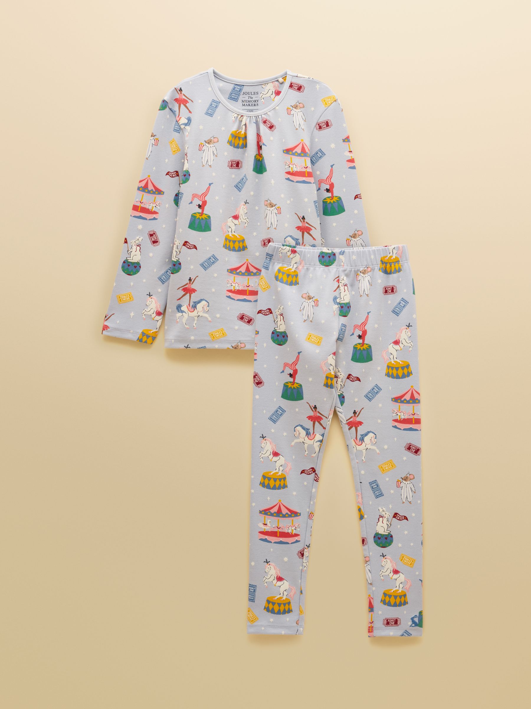 Girls' Kipwell Blue Long Sleeve Pyjama Set - Image 1 of 7