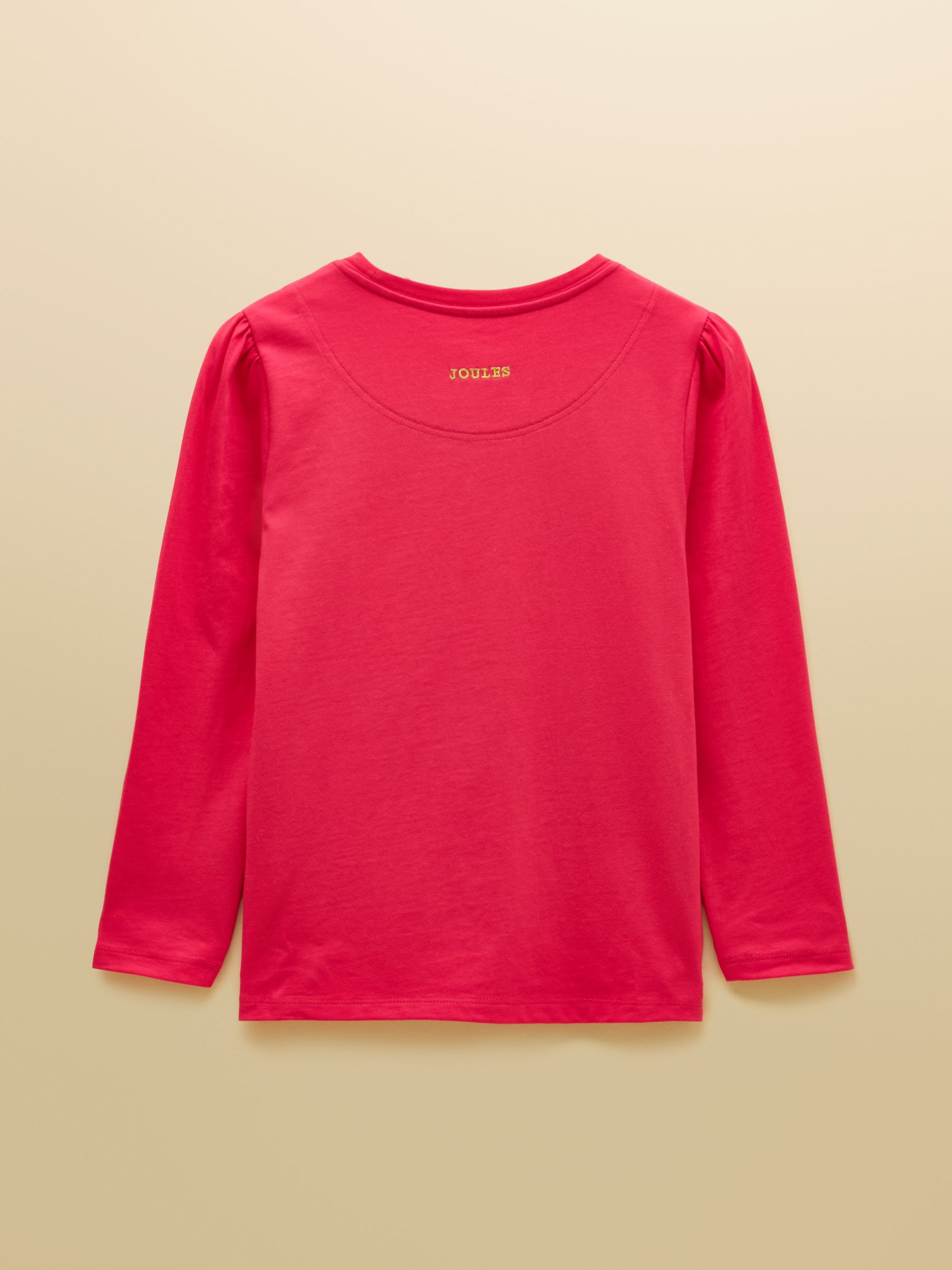 Girls' Ava Pink Applique Long Sleeve Top - Image 2 of 5 Girls' Ava Pink Applique Long Sleeve Top - Image 2 of 5