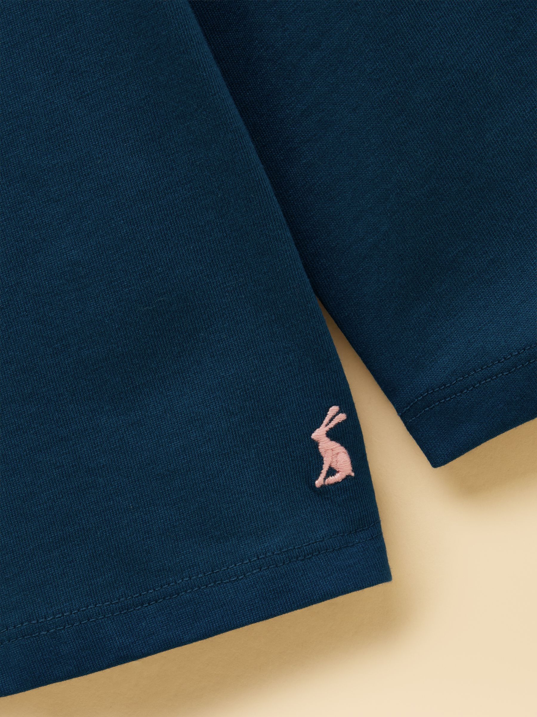 Girls' Ava Teal Blue Applique Long Sleeve Top - Image 6 of 7