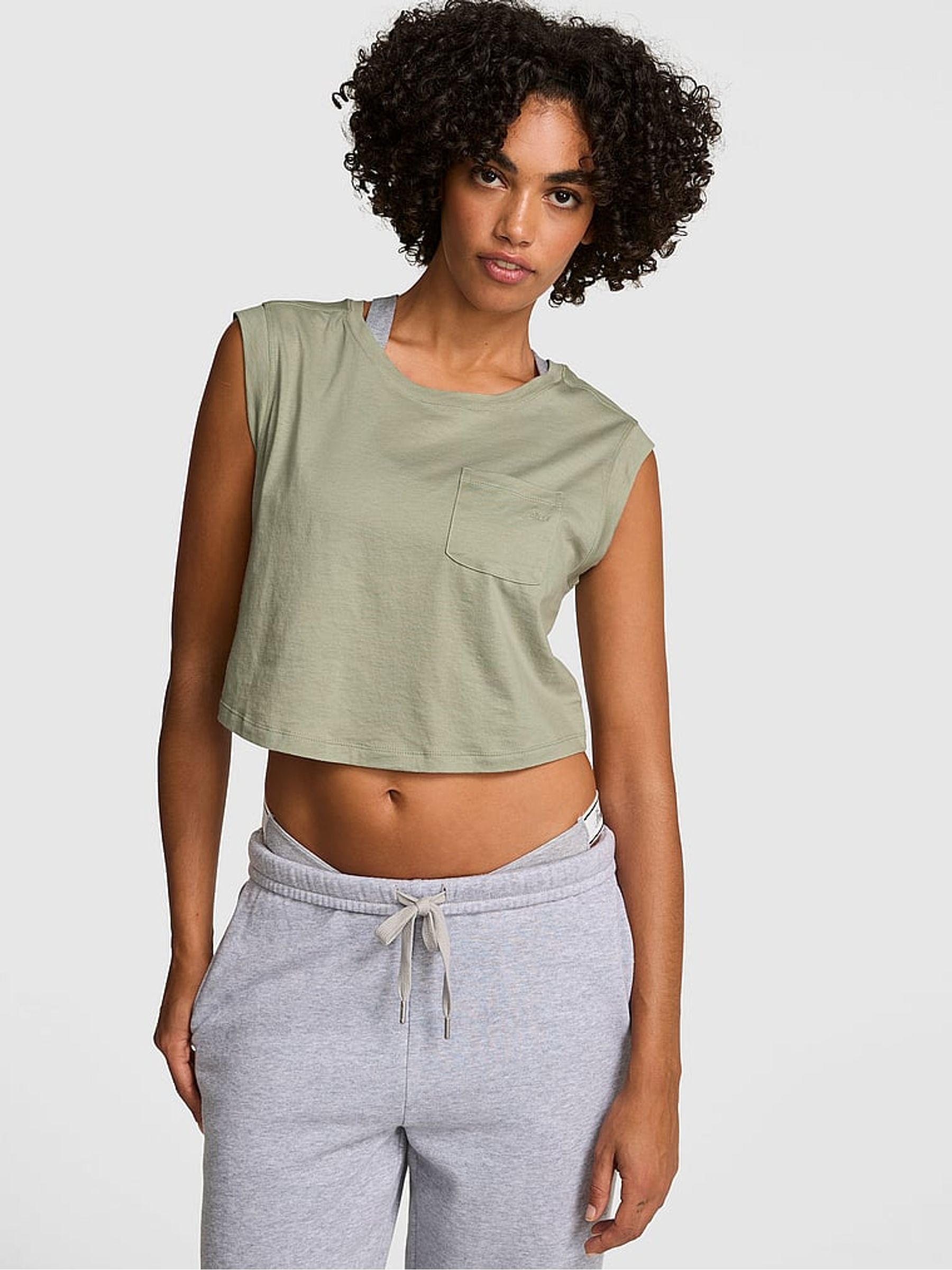 Slate Green Jersey Pyjama Top - Image 1 of 2