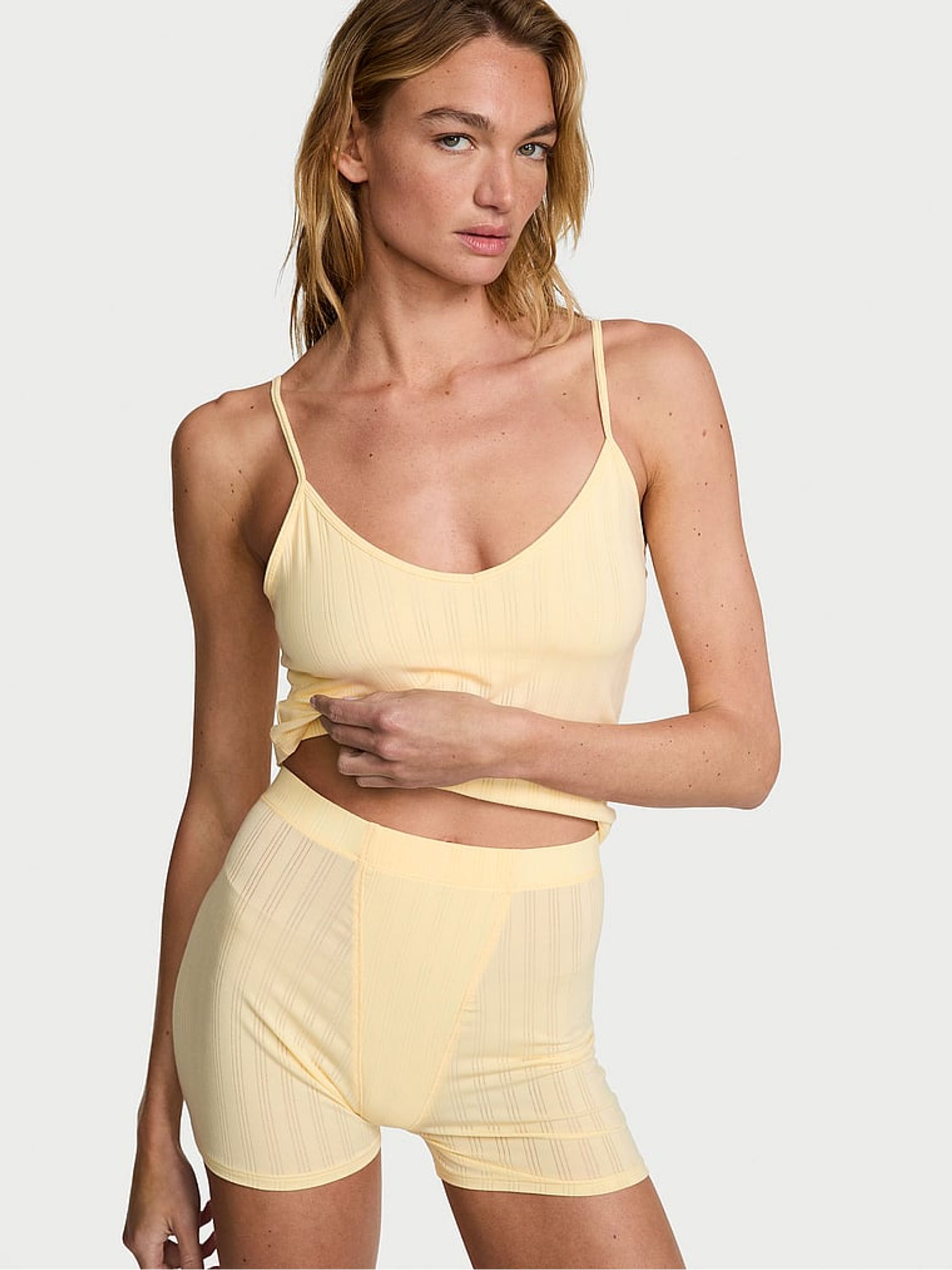 Sunny Honey Yellow Modal Ultra Fine Cami Top - Image 2 of 3